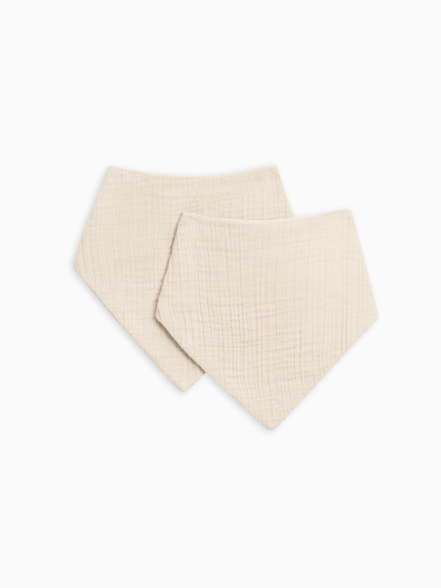 Classic 2-Pack Muslin Bandana Bibs Baby : Gear : Bibs : Feeding Colored Organics Baby Classic 2-Pack Muslin Bandana Bibs | Colored Organics®