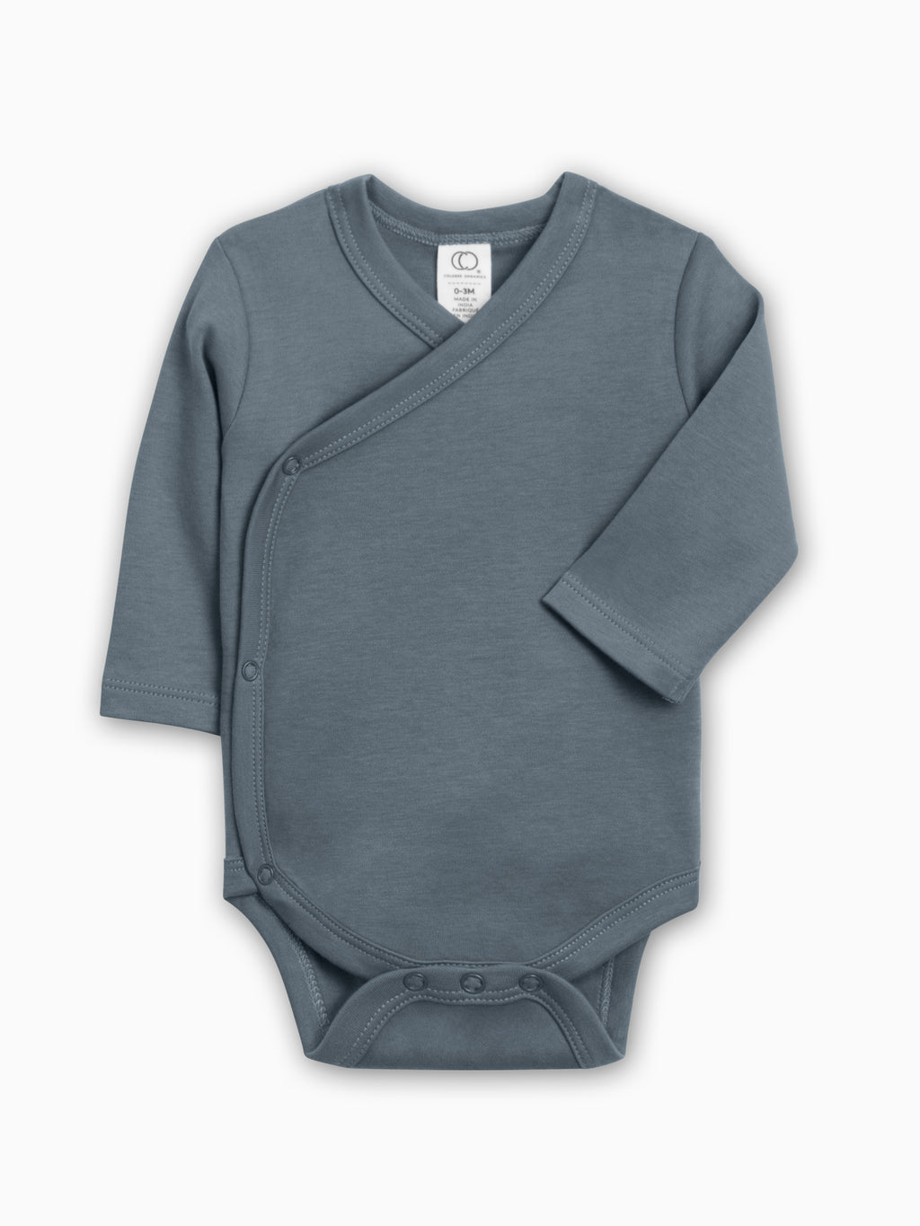Classic Kimono Bodysuit - Long Sleeve Baby : One Pieces : Kimono Bodysuits : Short Sleeves Colored Organics Organic Long Sleeve Kimono Baby Bodysuit | Colored Organics®