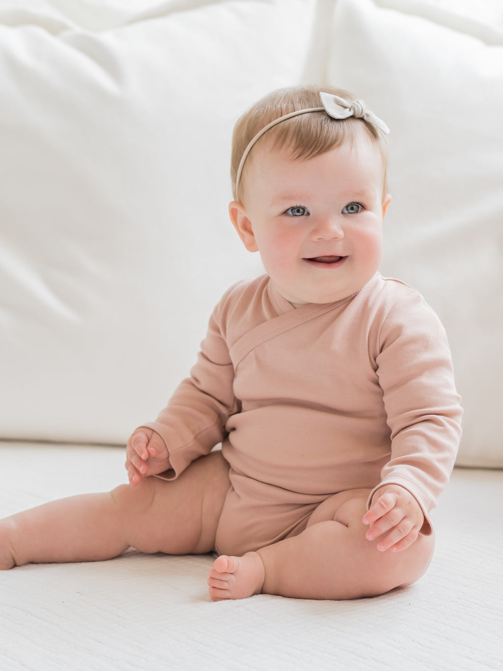 Classic Kimono Bodysuit - Long Sleeve Baby : One Pieces : Kimono Bodysuits : Short Sleeves Colored Organics Organic Long Sleeve Kimono Baby Bodysuit | Colored Organics®
