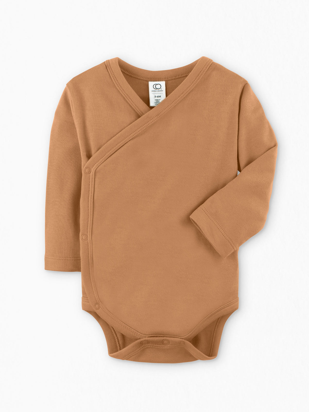 Classic Kimono Bodysuit - Long Sleeve Baby : One Pieces : Kimono Bodysuits : Short Sleeves Colored Organics Organic Long Sleeve Kimono Baby Bodysuit | Colored Organics®