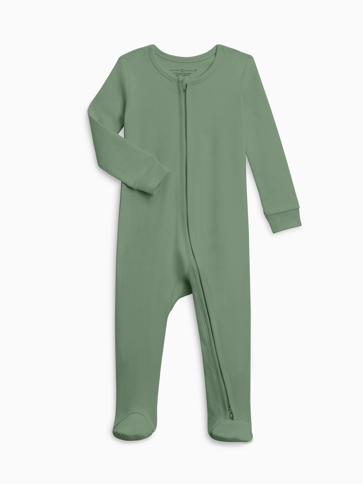 Classic Peyton Zipper Sleeper Baby : One Pieces : Sleepers : Long Sleeves Colored Organics Organic Peyton Zipper Footed Sleeper | Colored Organics®