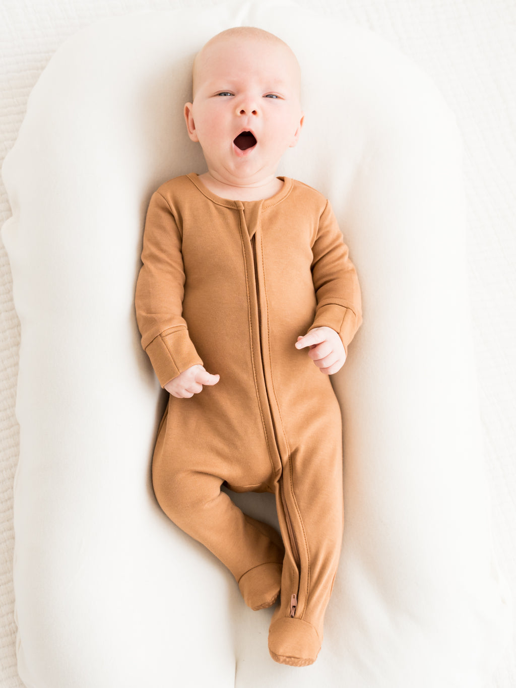Classic Peyton Zipper Sleeper Baby : One Pieces : Sleepers : Long Sleeves Colored Organics Organic Peyton Zipper Footed Sleeper | Colored Organics®