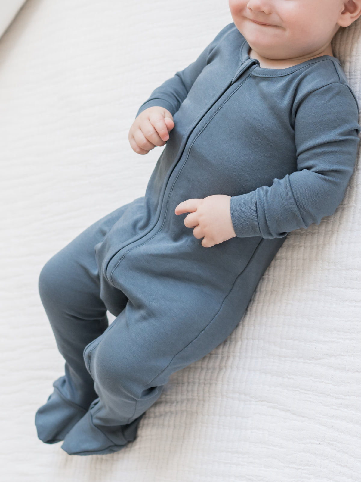 Classic Peyton Zipper Sleeper Baby : One Pieces : Sleepers : Long Sleeves Colored Organics Organic Peyton Zipper Footed Sleeper | Colored Organics®