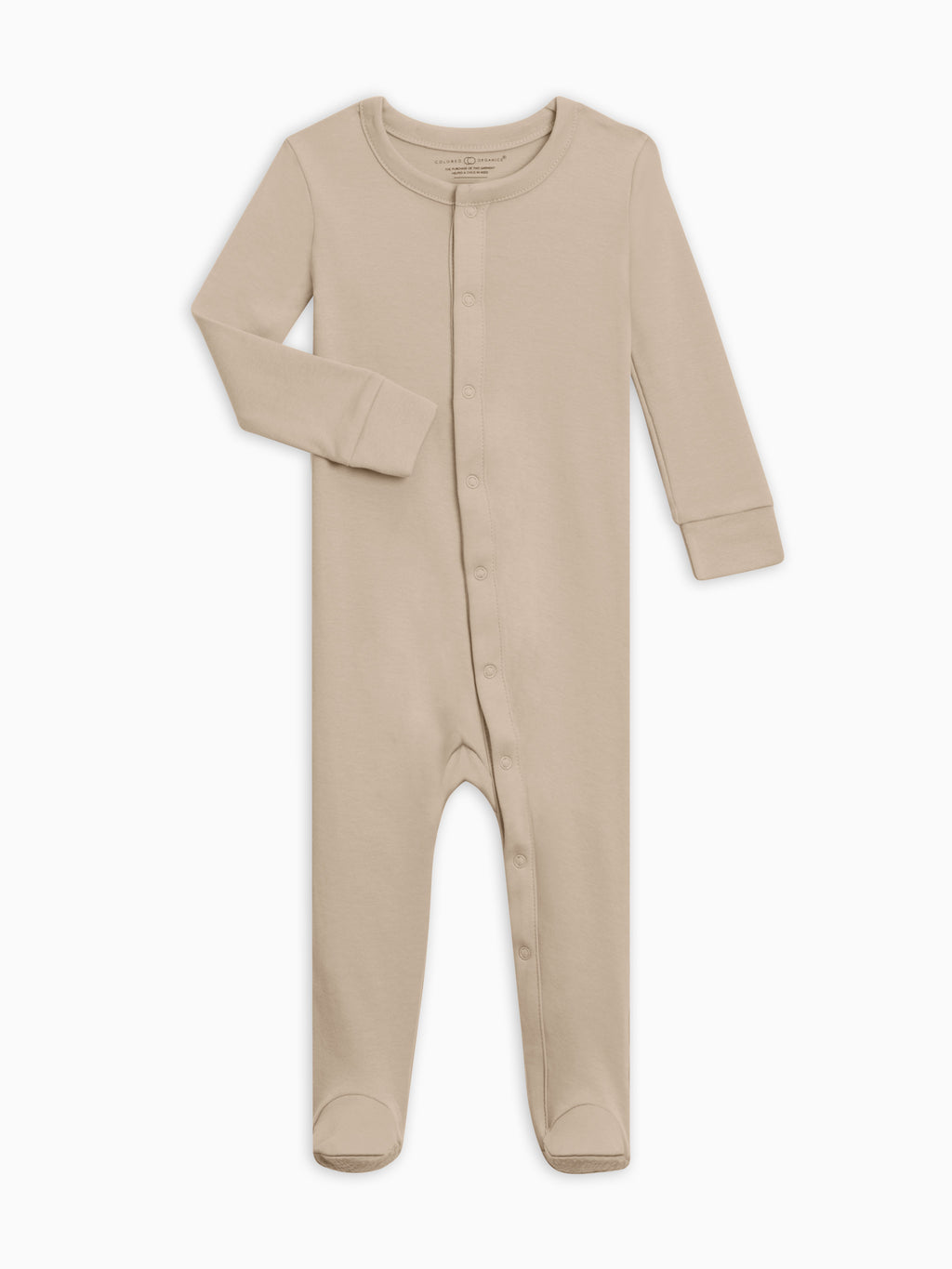 Classic Skylar Footed Sleeper Baby : One Pieces : Sleepers : Long Sleeves Colored Organics Organic Footed Baby Sleeper, Skylar | Colored Organics®