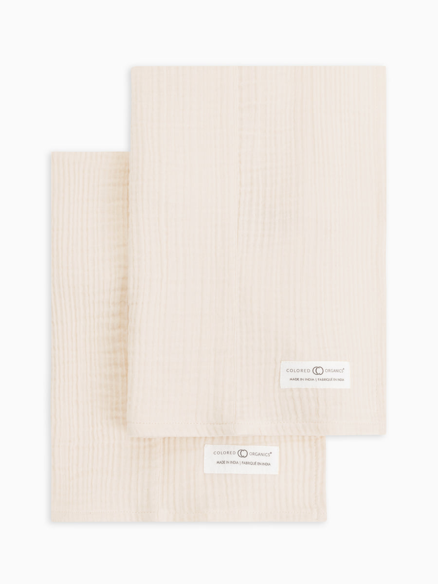 Classic Muslin Burp Cloths 2 Pack Baby : Gear : Burp Cloths : Feeding KENDI by Colored Organics Organic Muslin Baby Burp Cloths, 2 Pack | Colored Organics®