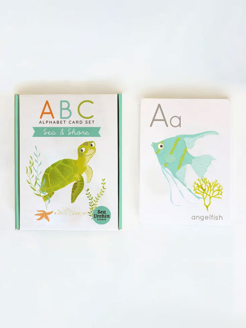 ABC Card Set Kids : Toys : Activities Sea Urchin Studio ABC Card Set for Babies and Kids | Colored Organics®