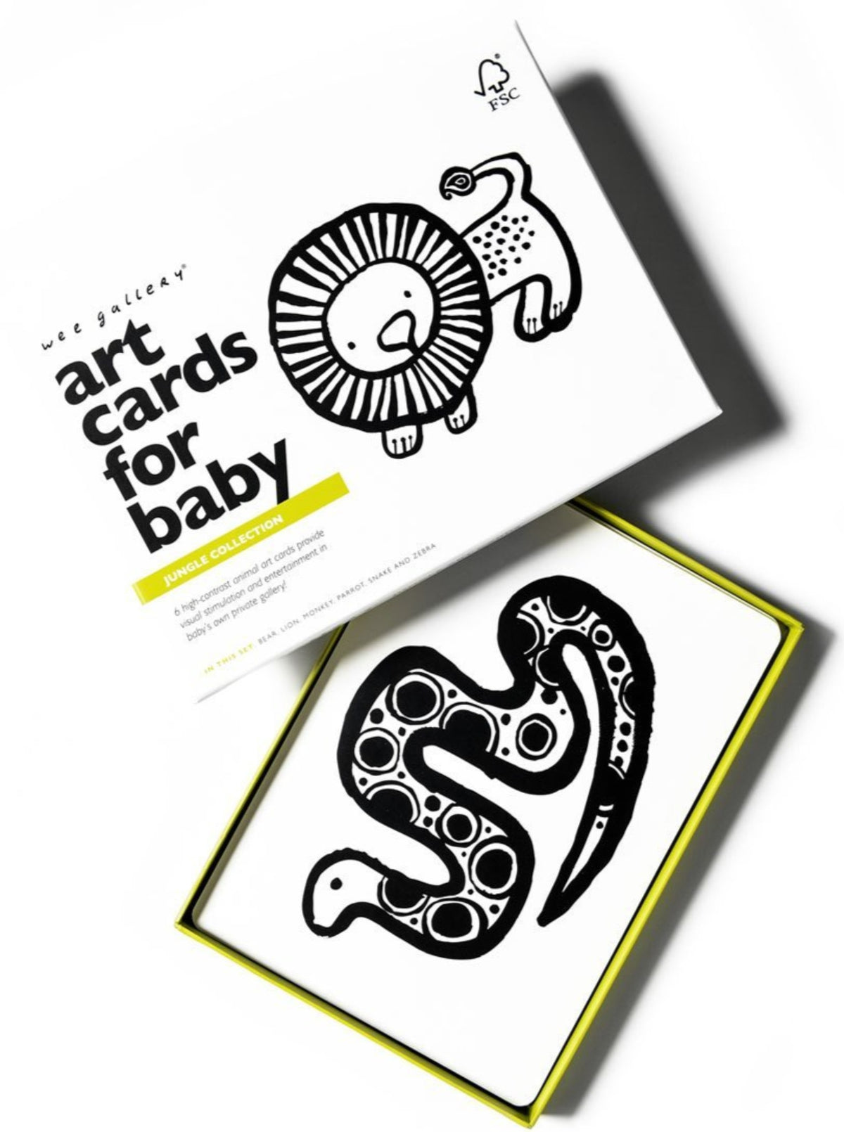 Art Cards for Baby Kids : Toys : Activities Wee Gallery Black and White Wee Gallery Art Cards | Colored Organics®