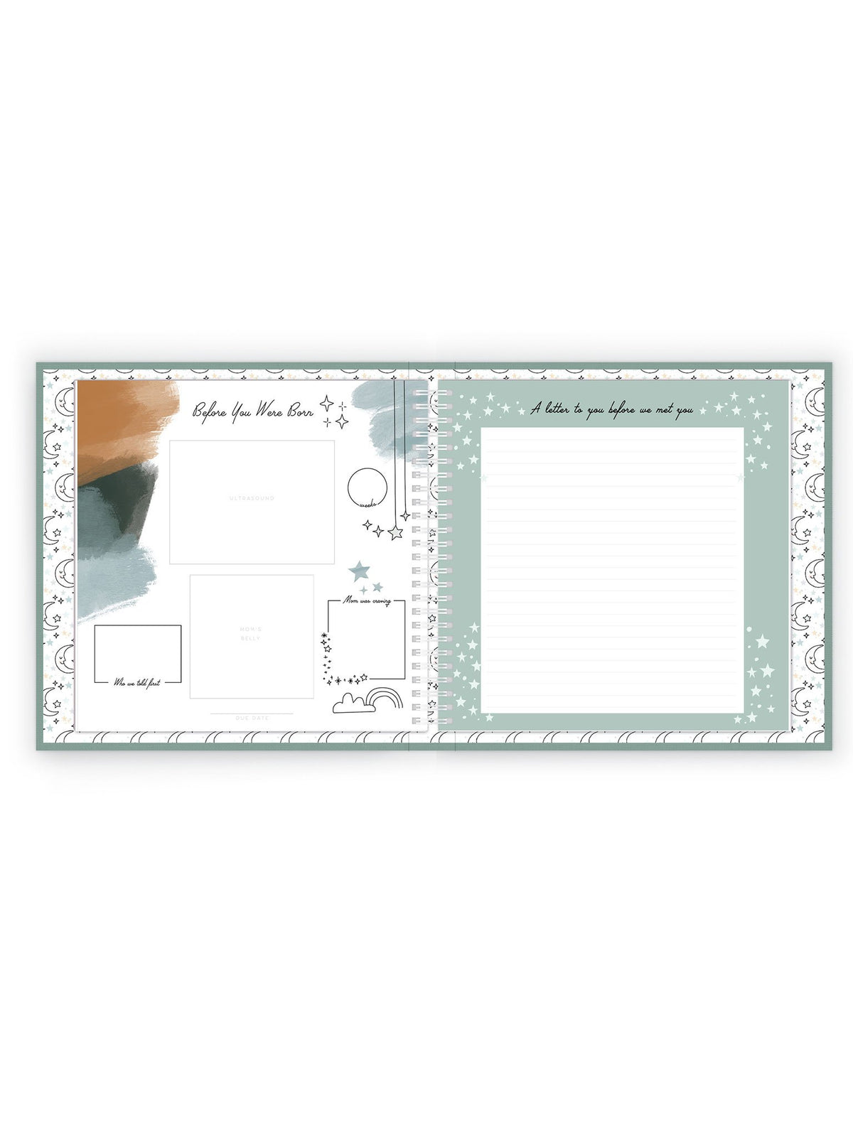 Celestial Skies Memory Book Baby : Parent : Nursery : Journals Lucy Darling Celestial Skies Memory Book for Baby | Colored Organics®