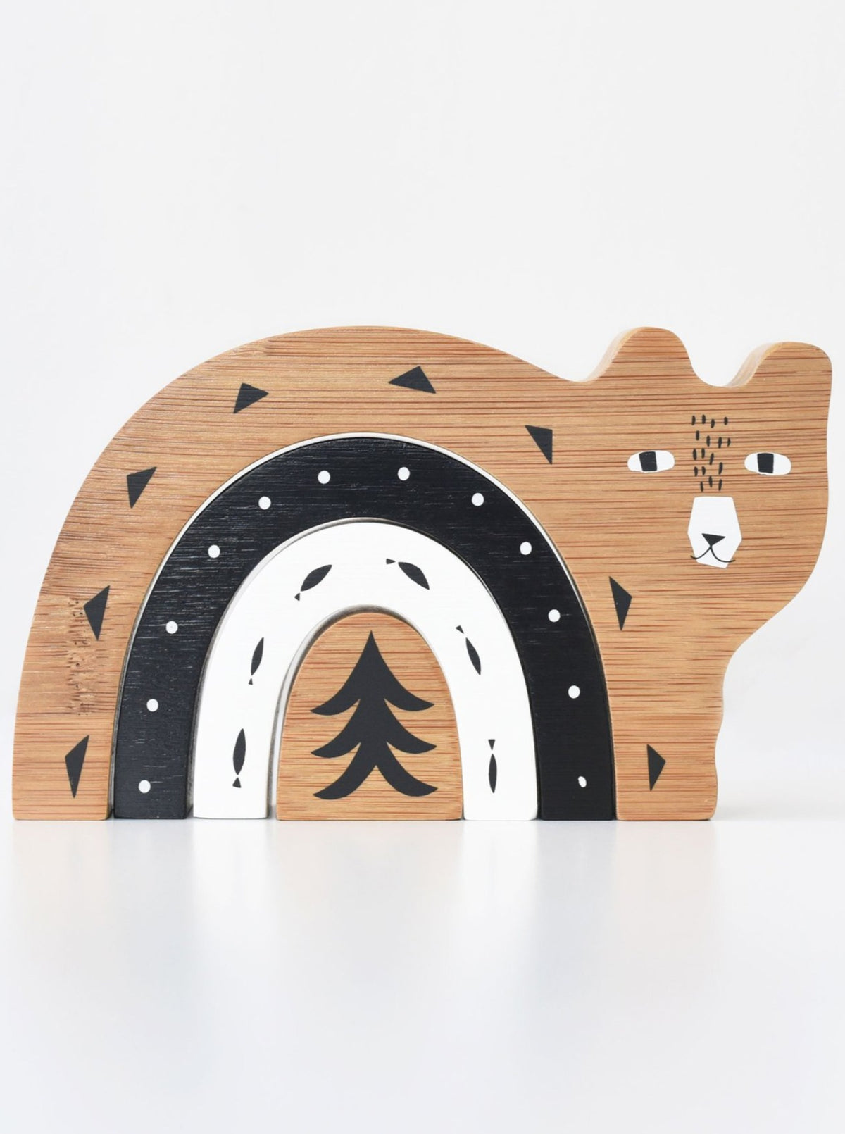 Bamboo Nesting Toy Baby : Toys : Wooden Wee Gallery Bamboo Nesting Toy for Babies and Kids | Colored Organics®