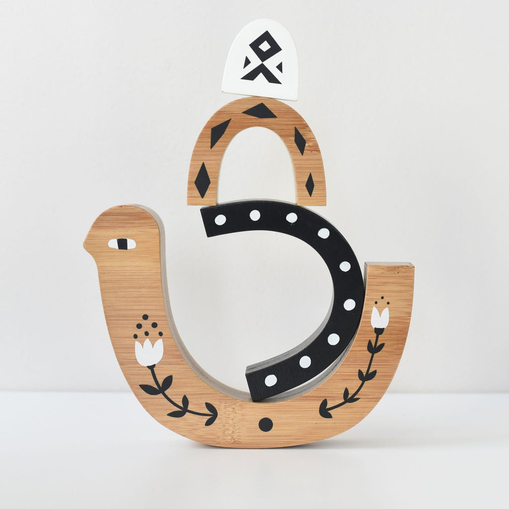 Bamboo Nesting Toy Baby : Toys : Wooden Wee Gallery Bamboo Nesting Toy for Babies and Kids | Colored Organics®