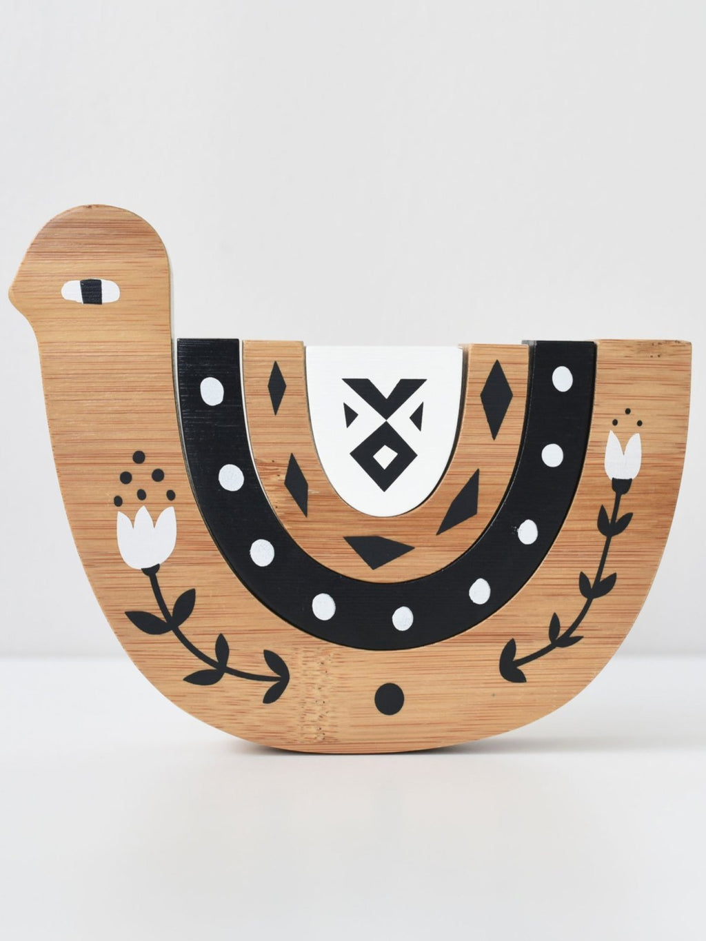 Bamboo Nesting Toy Baby : Toys : Wooden Wee Gallery Bamboo Nesting Toy for Babies and Kids | Colored Organics®