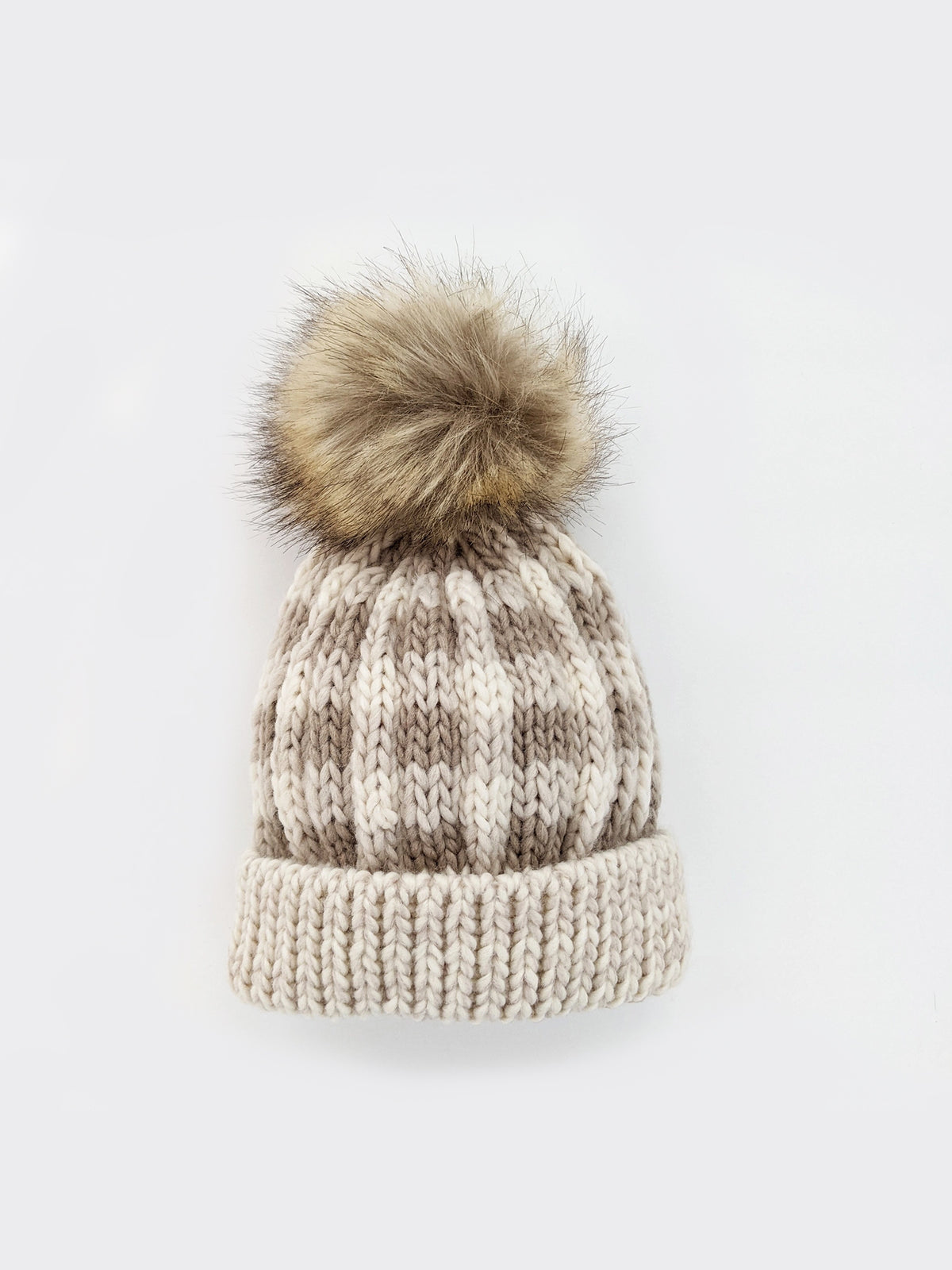 Buffalo Check Pom Pom Beanie Baby-Kids : Accessories : Hats Huggalugs Buffalo Check Pom Pom Beanie for Baby | Colored Organics®