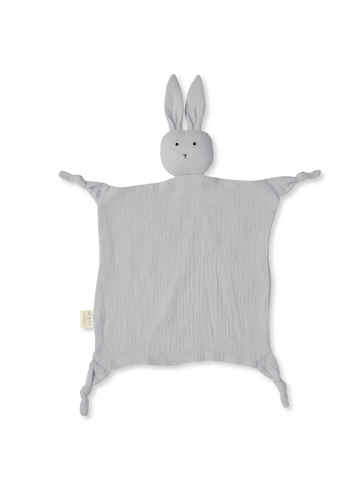 Bunny Lovey Cuddle Blanket Baby : Toys : Plush-Crinkle Ali + Oli Bunny Baby Cuddle Blanket Mini Lovey | Colored Organics®