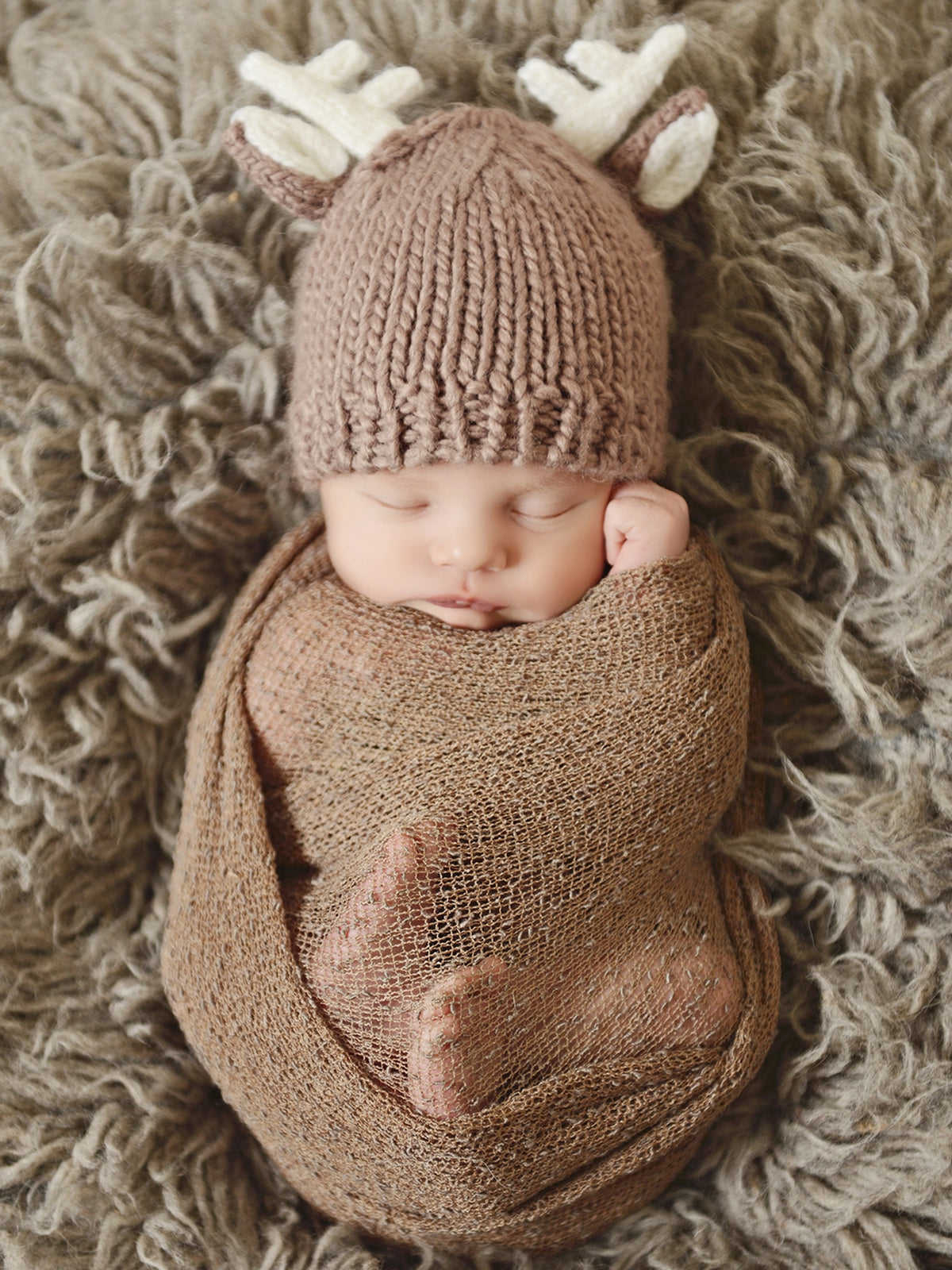 Deer Knit Hat Baby : Accessories : Hats Blueberry Hill Deer Knit Hat for Babies and Kids | Colored Organics®