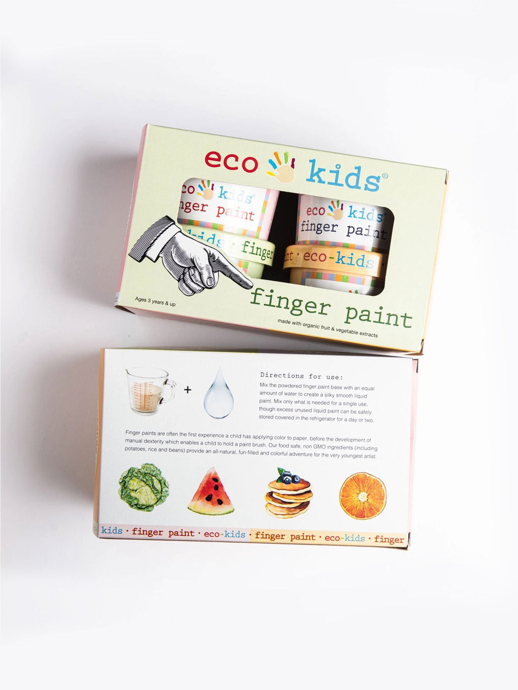 Finger Paint 4 Pack Kids : Toys : Activities elseware unplug / eco-kids Eco Finger Paint 4 Pack for Kids | Colored Organics®