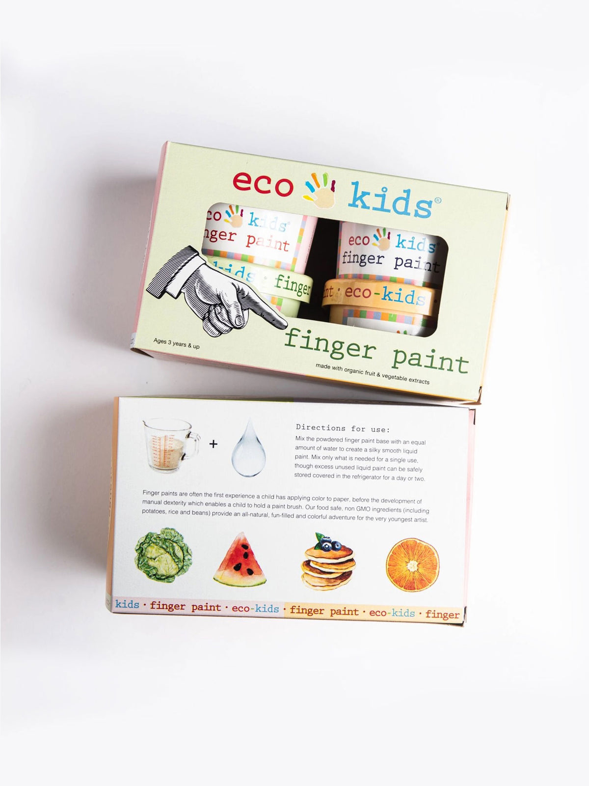 Finger Paint 4 Pack Kids : Toys : Activities elseware unplug / eco-kids Eco Finger Paint 4 Pack for Kids | Colored Organics®