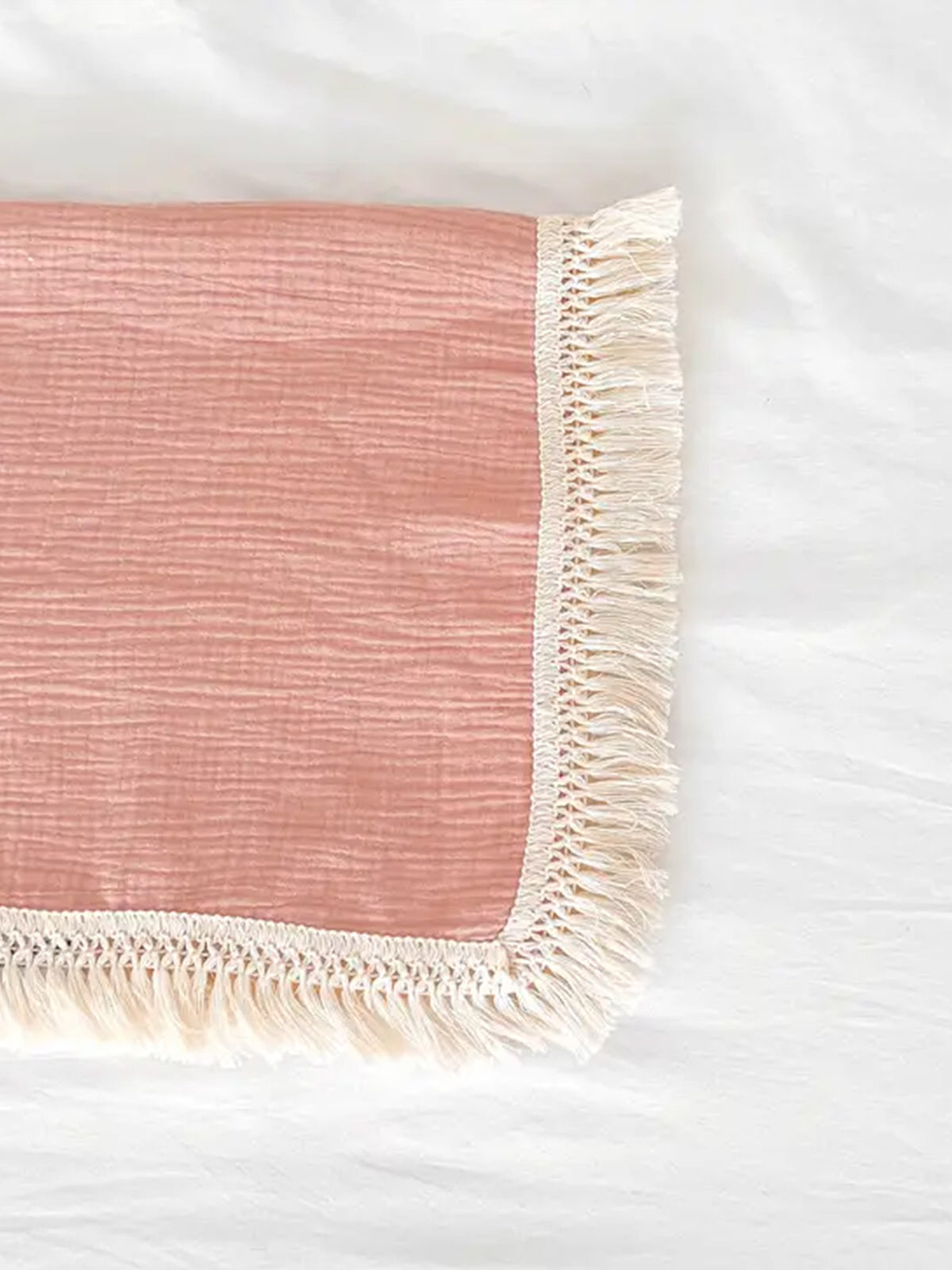 Fringe Baby Blanket Baby : Nursery : Bedding : Blankets bettrkind Fringe Baby Blanket with Tassels, 47x39 | Colored Organics®