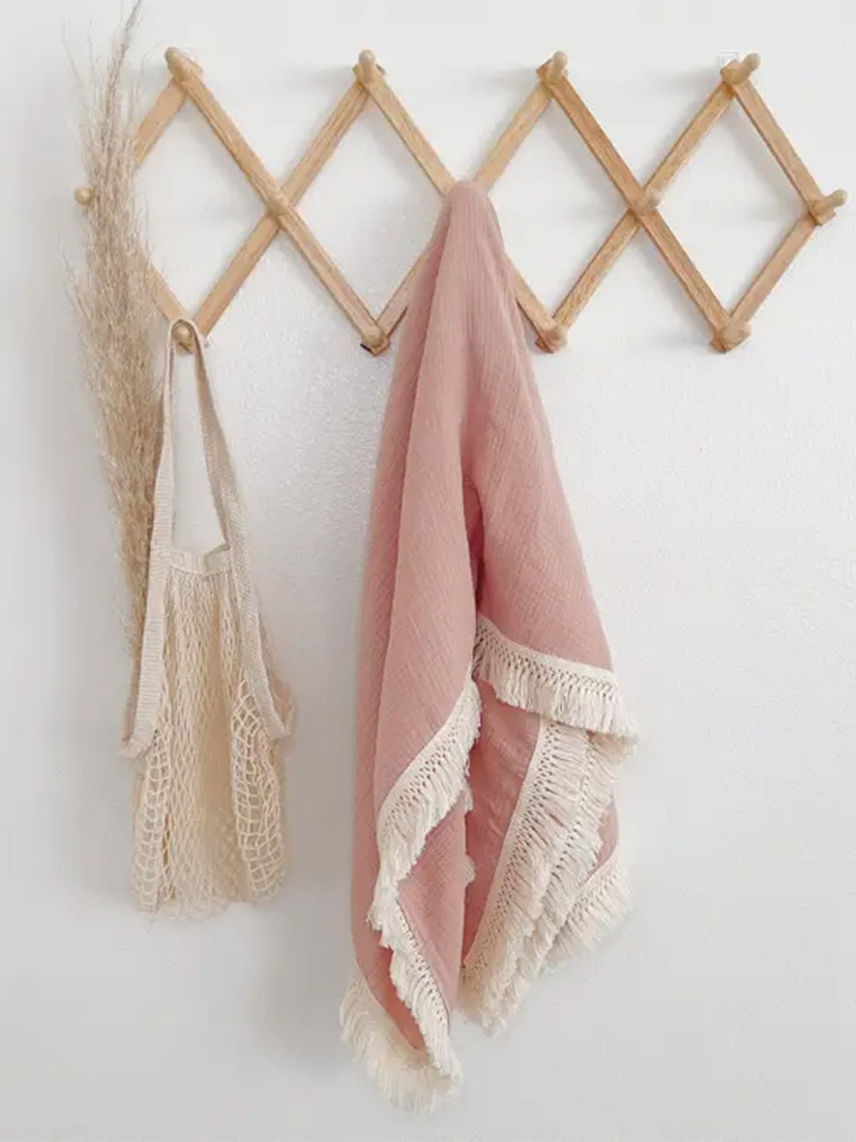 Fringe Baby Blanket Baby : Nursery : Bedding : Blankets bettrkind Fringe Baby Blanket with Tassels, 47x39 | Colored Organics®