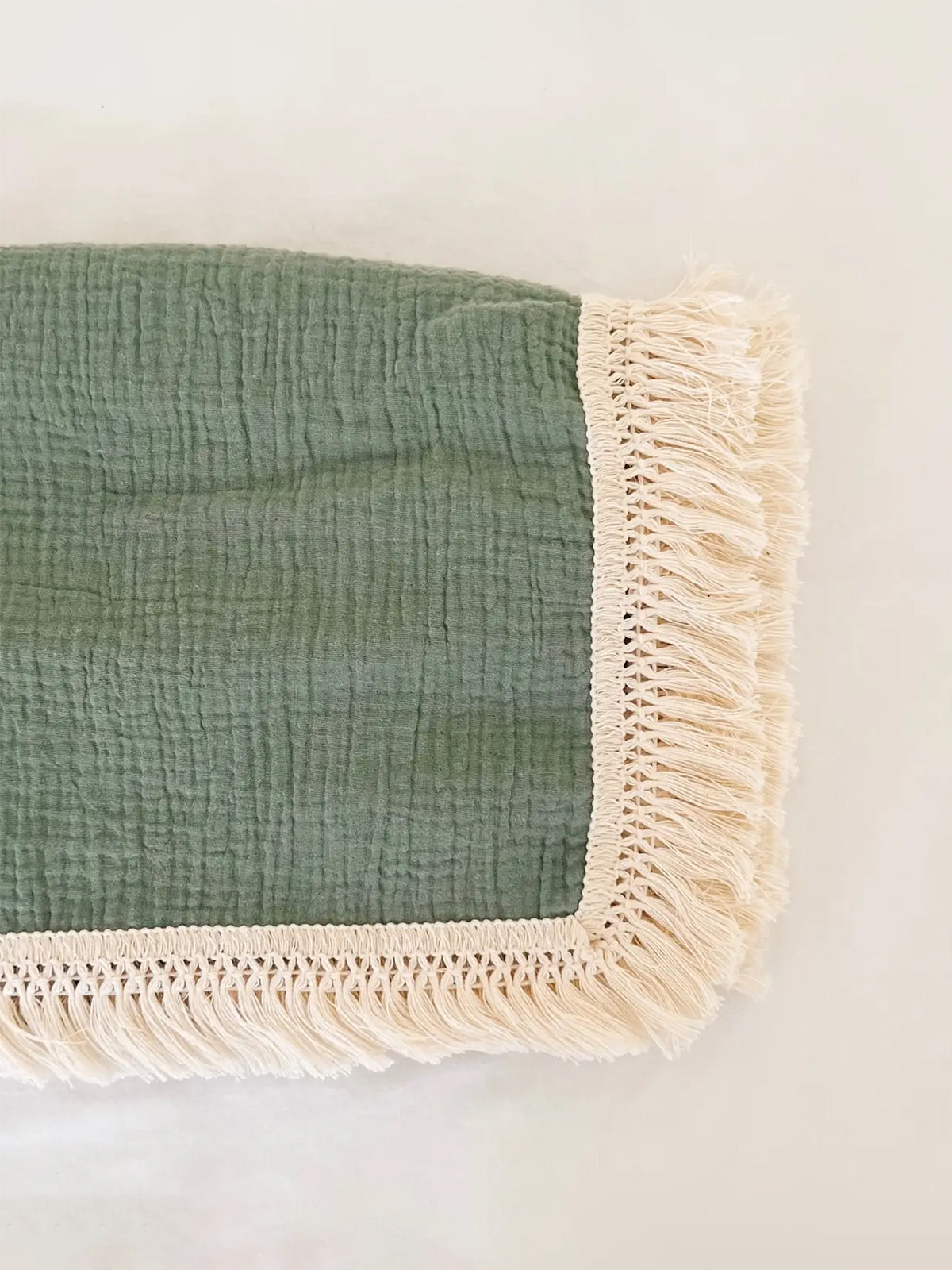 Fringe Baby Blanket Baby : Nursery : Bedding : Blankets bettrkind Fringe Baby Blanket with Tassels, 47x39 | Colored Organics®
