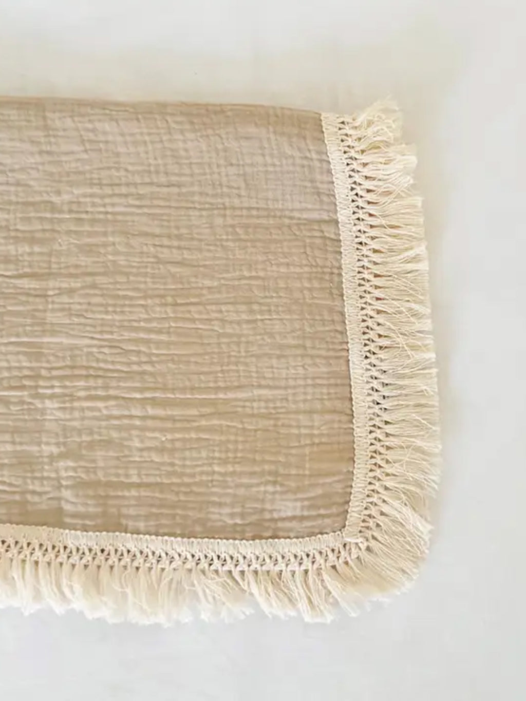 Fringe Baby Blanket Baby : Nursery : Bedding : Blankets bettrkind Fringe Baby Blanket with Tassels, 47x39 | Colored Organics®