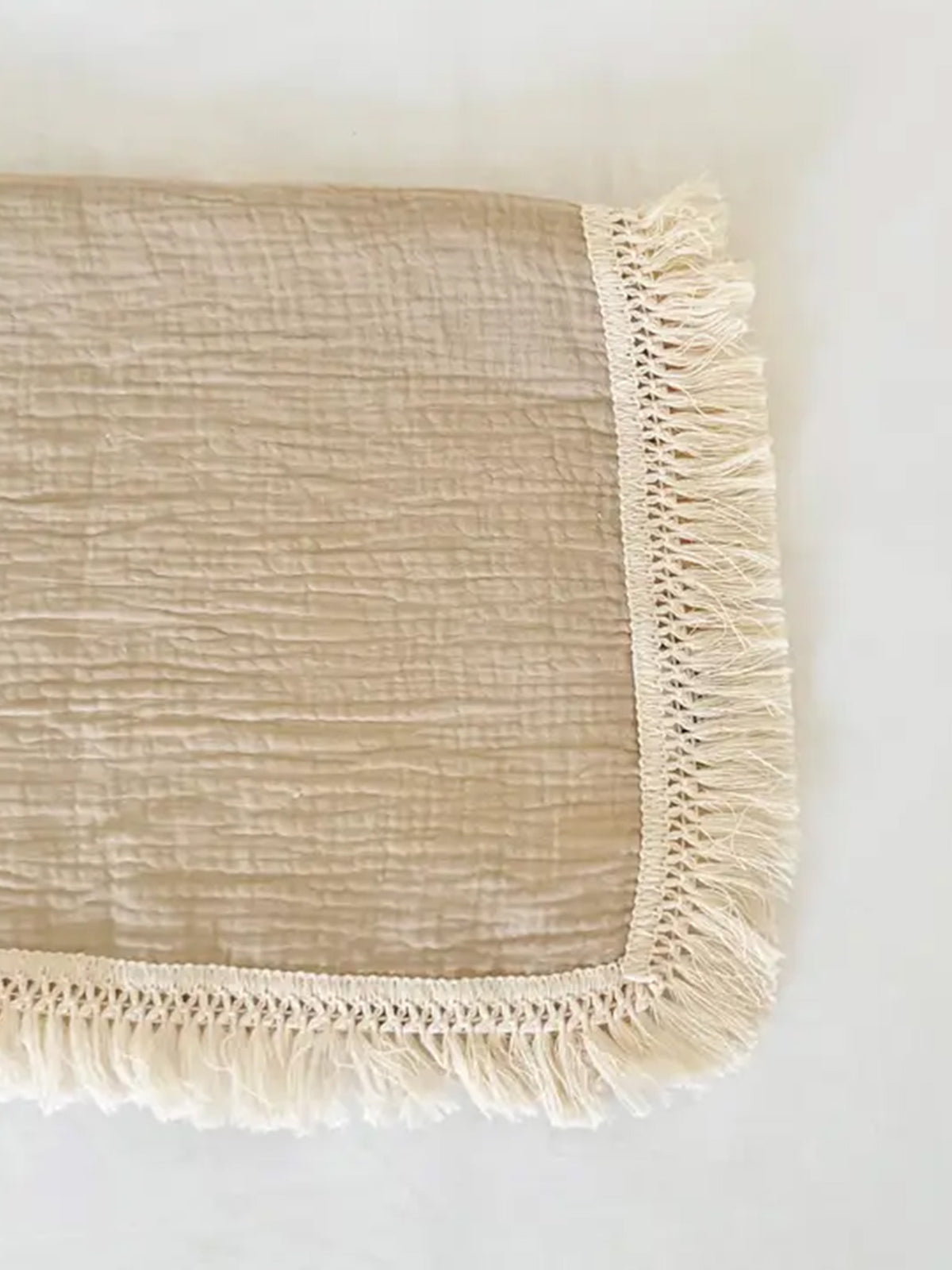 Fringe Baby Blanket Baby : Nursery : Bedding : Blankets bettrkind Fringe Baby Blanket with Tassels, 47x39 | Colored Organics®