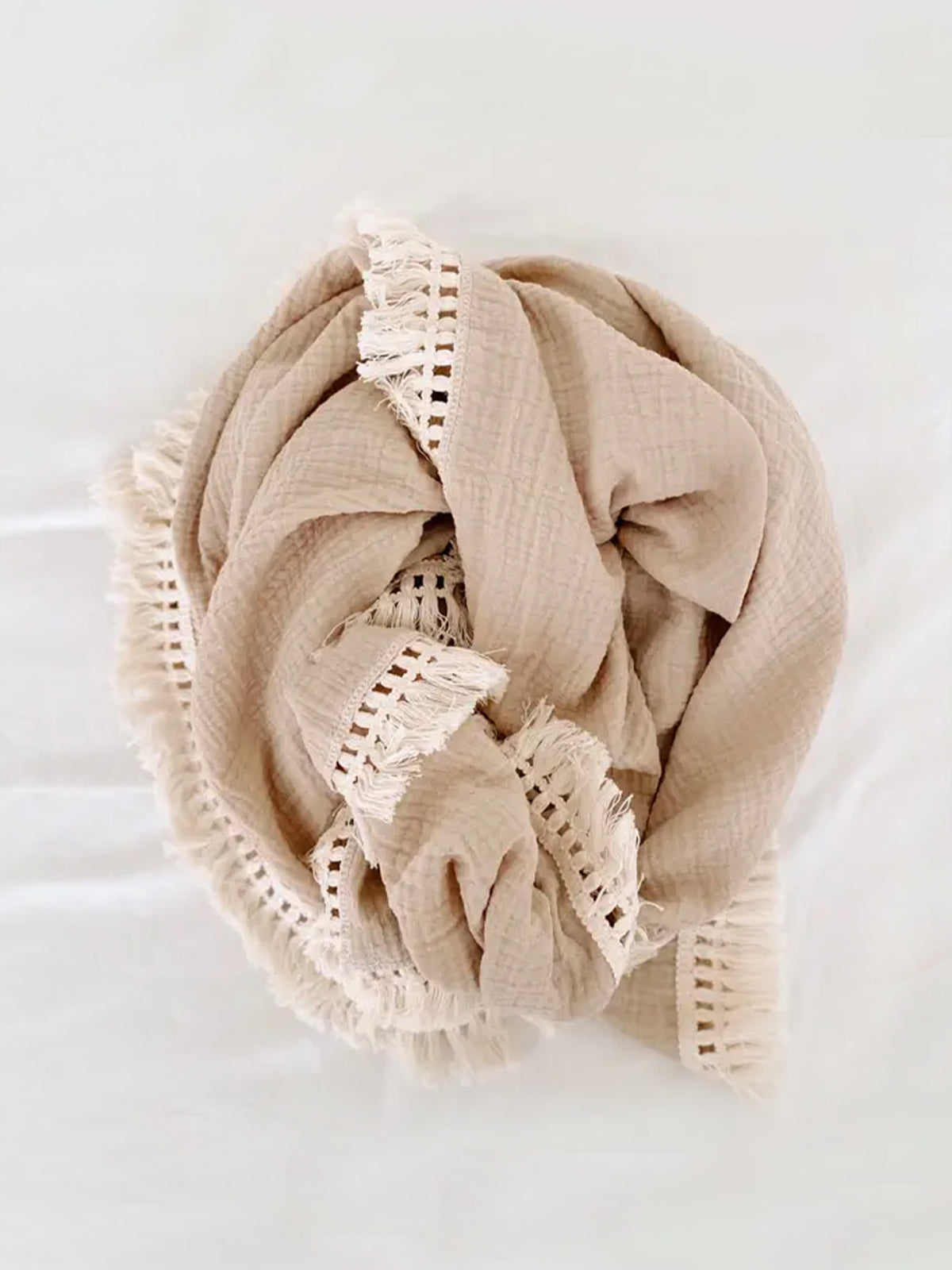 Fringe Baby Blanket Baby : Nursery : Bedding : Blankets bettrkind Fringe Baby Blanket with Tassels, 47x39 | Colored Organics®