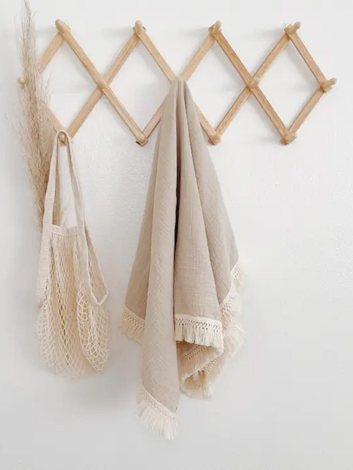 Fringe Baby Blanket Baby : Nursery : Bedding : Blankets bettrkind Fringe Baby Blanket with Tassels, 47x39 | Colored Organics®