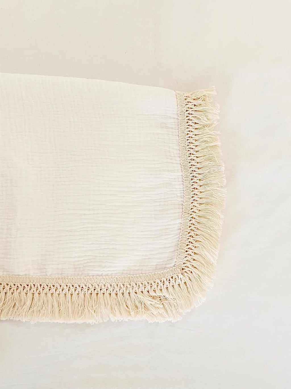 Fringe Baby Blanket Baby : Nursery : Bedding : Blankets bettrkind Fringe Baby Blanket with Tassels, 47x39 | Colored Organics®