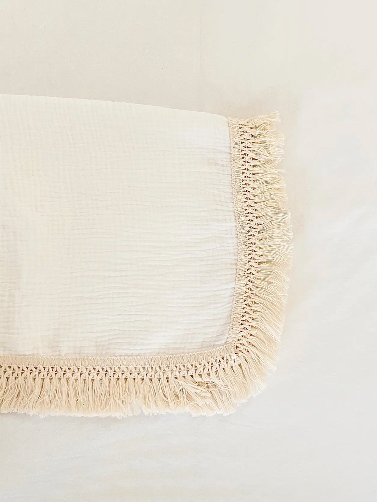 Fringe Baby Blanket Baby : Nursery : Bedding : Blankets bettrkind Fringe Baby Blanket with Tassels, 47x39 | Colored Organics®