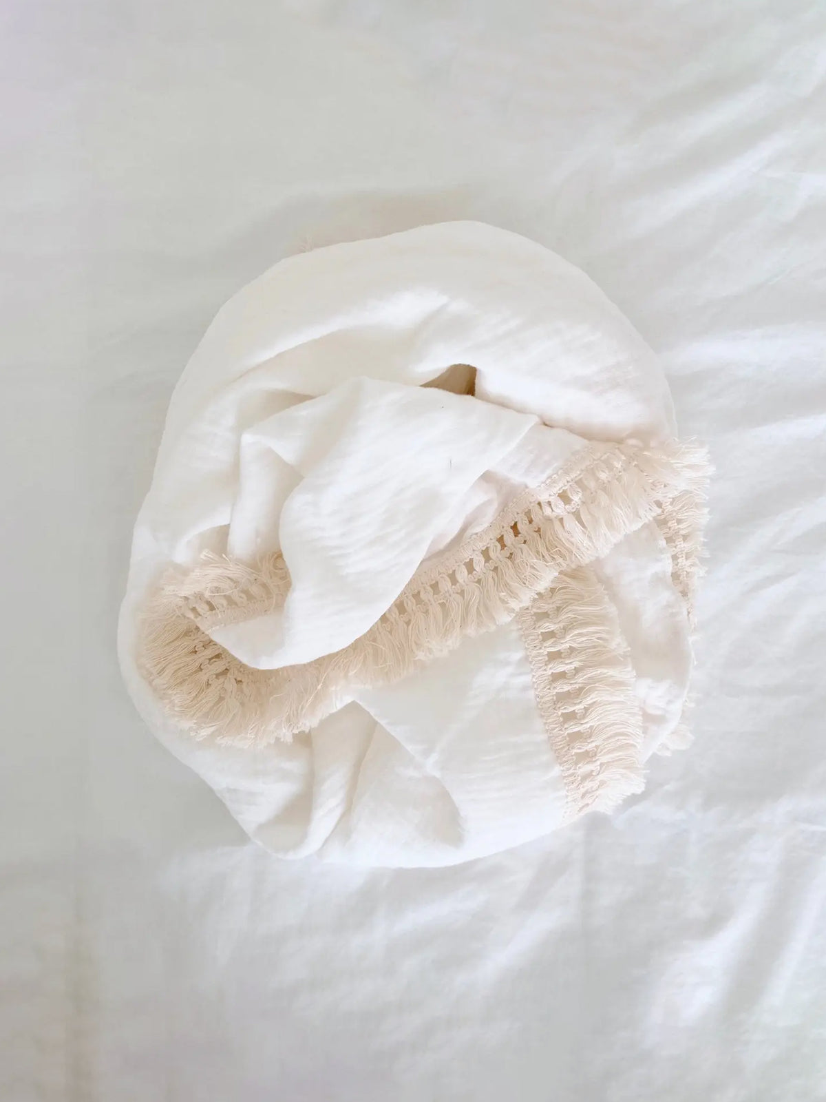 Fringe Baby Blanket Baby : Nursery : Bedding : Blankets bettrkind Fringe Baby Blanket with Tassels, 47x39 | Colored Organics®