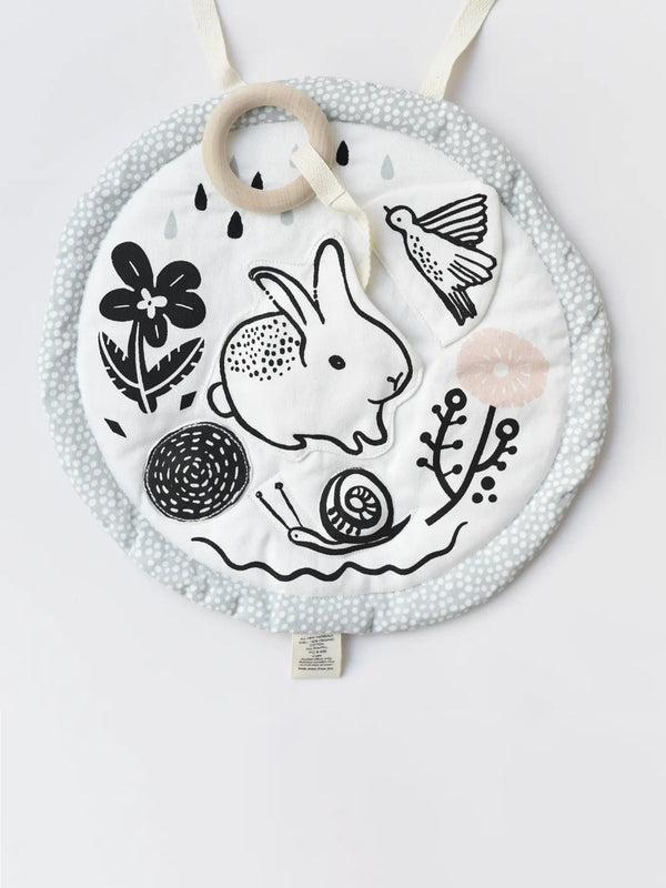 Organic Activity Pad Baby : Toys : Plush + Crinkle Wee Gallery Organic Cotton Baby Activity Pad | Colored Organics®