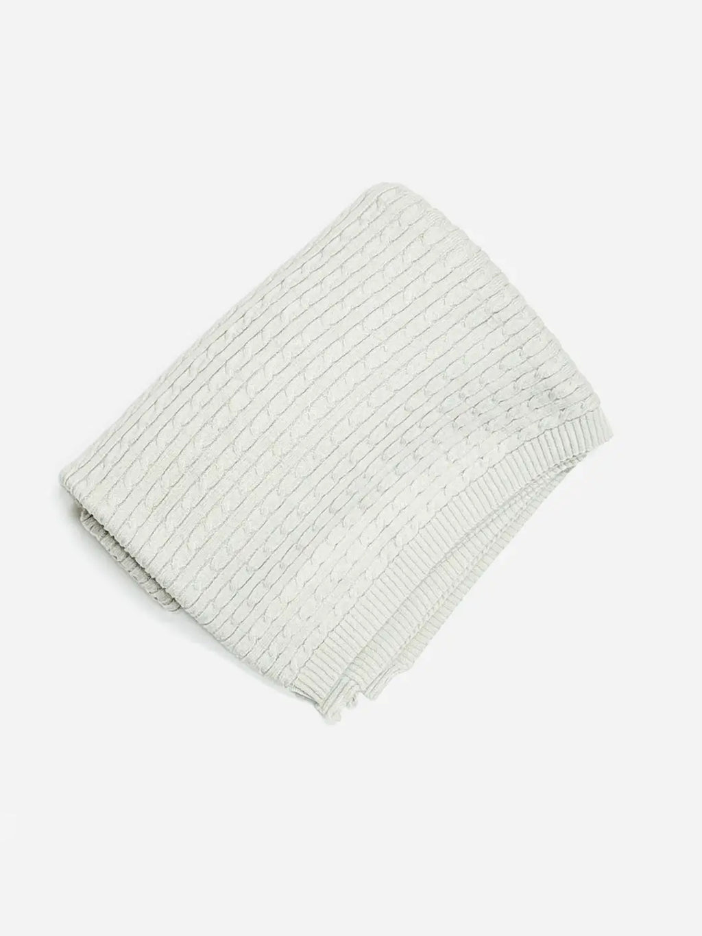 Mini Organic Cotton Cable Knit Baby Blanket Baby : Nursery : Bedding : Blankets Viverano Mini Organic Cotton Cable Knit Baby | Colored Organics®