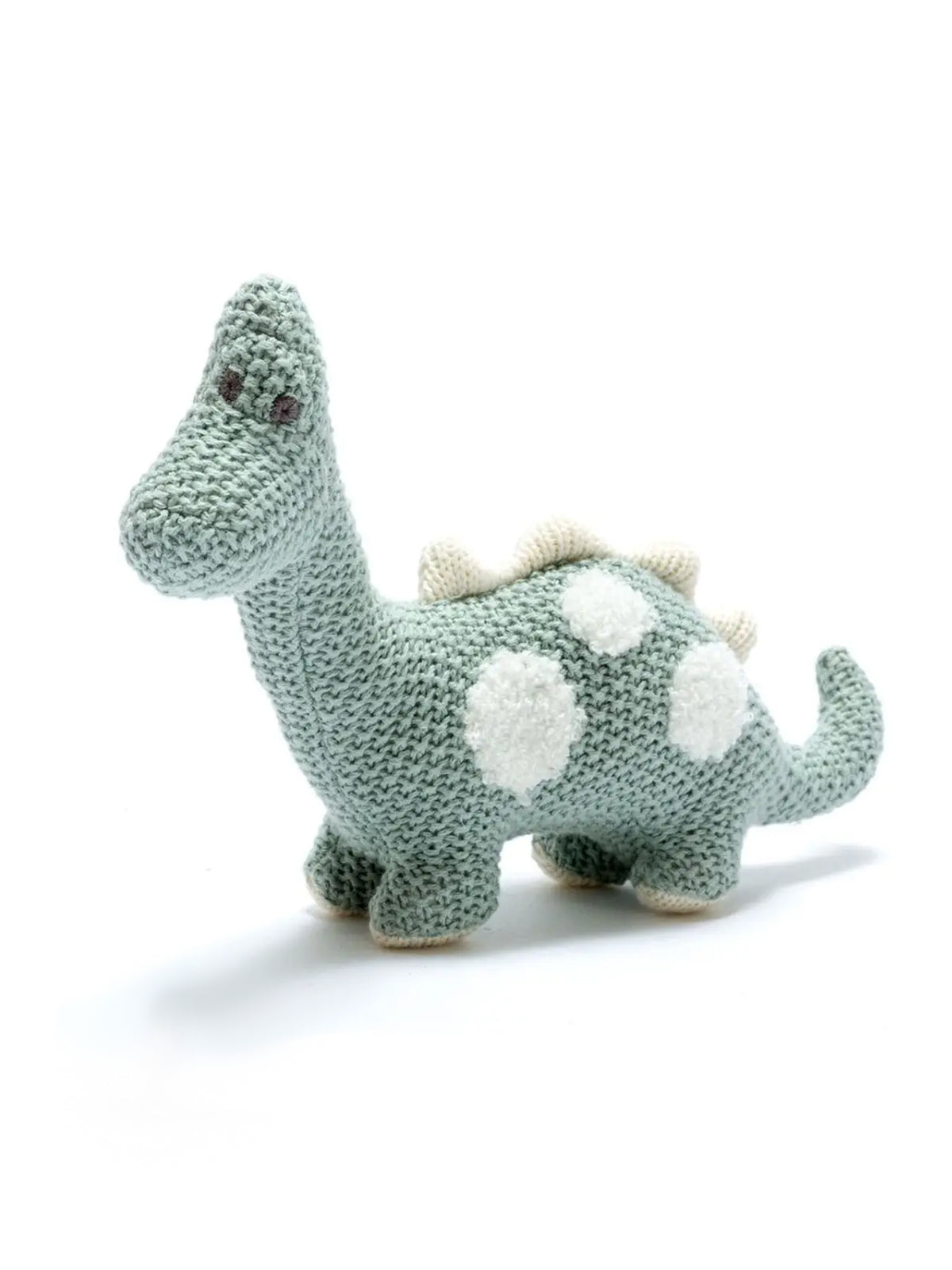Organic Cotton Small Diplodocus Dinosaur Plush Toy Baby : Toys : Plush + Crinkle Best Years Ltd Organic Cotton Dinosaur Plush, Small | Colored Organics®