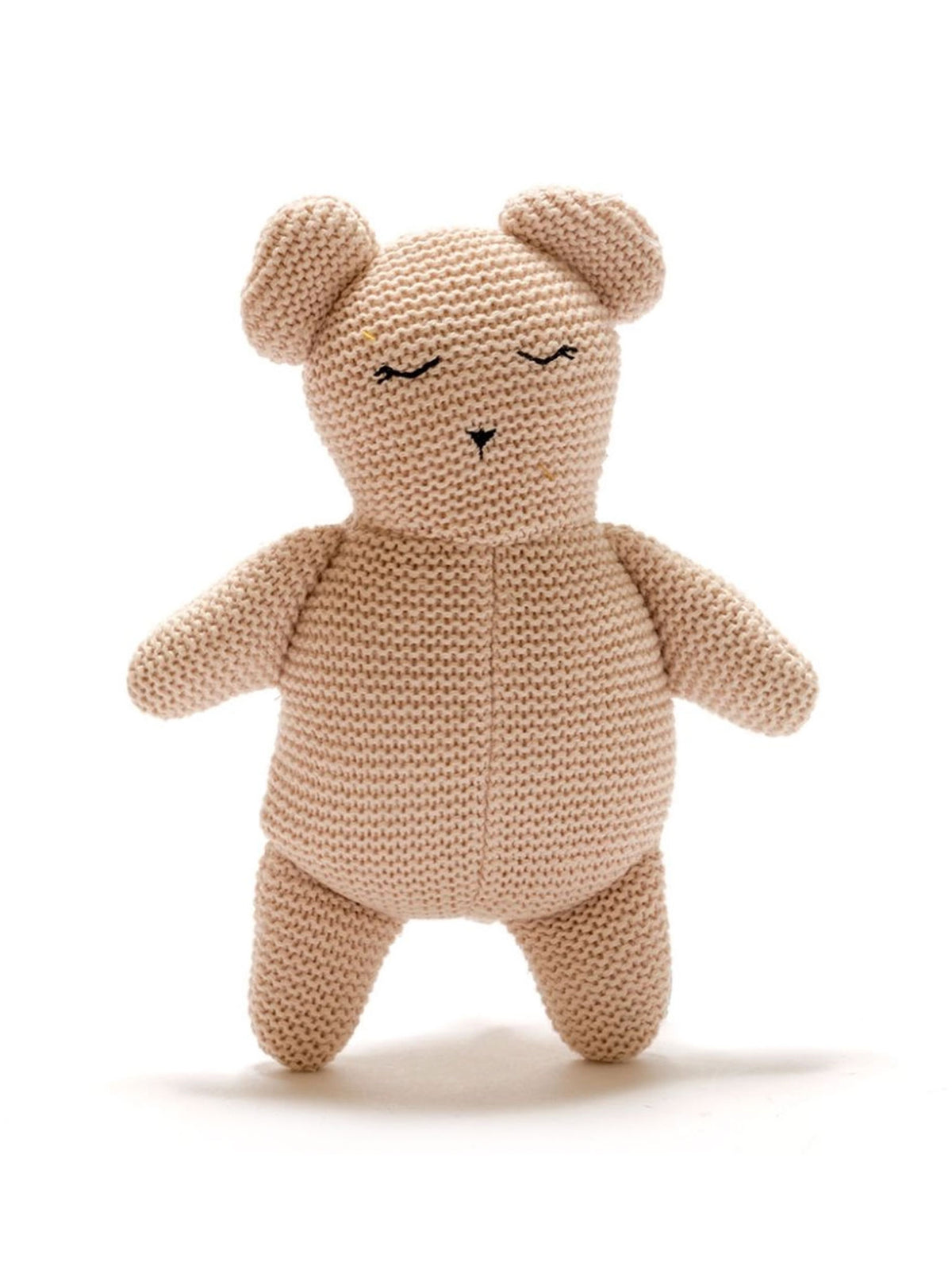 Organic Cotton Knitted Teddy Bear Baby-Kids : Toys : Plush + Crinkle Best Years Ltd 100% Organic Cotton Knitted Teddy Bear | Colored Organics®