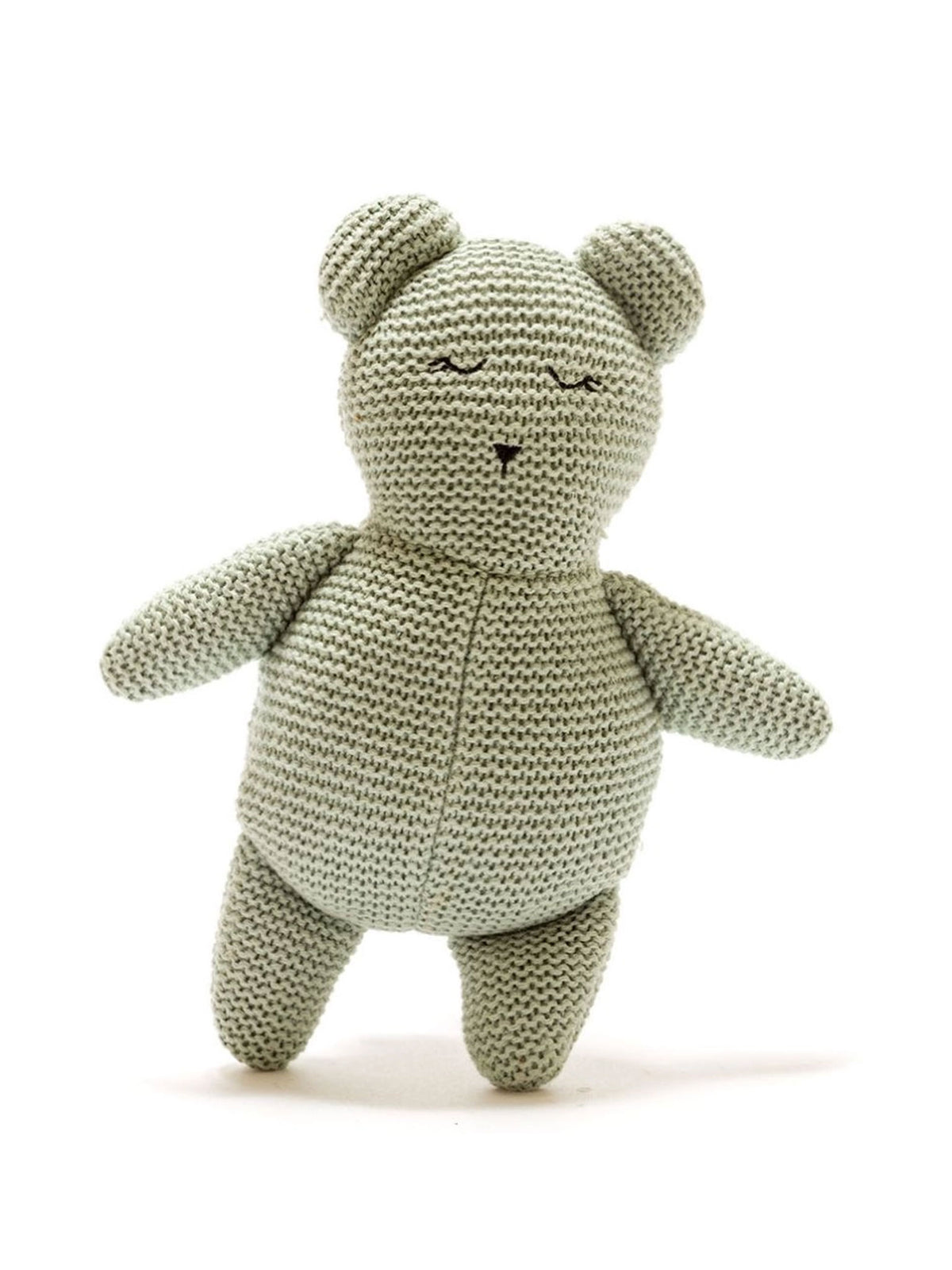 Organic Cotton Knitted Teddy Bear Baby-Kids : Toys : Plush + Crinkle Best Years Ltd 100% Organic Cotton Knitted Teddy Bear | Colored Organics®