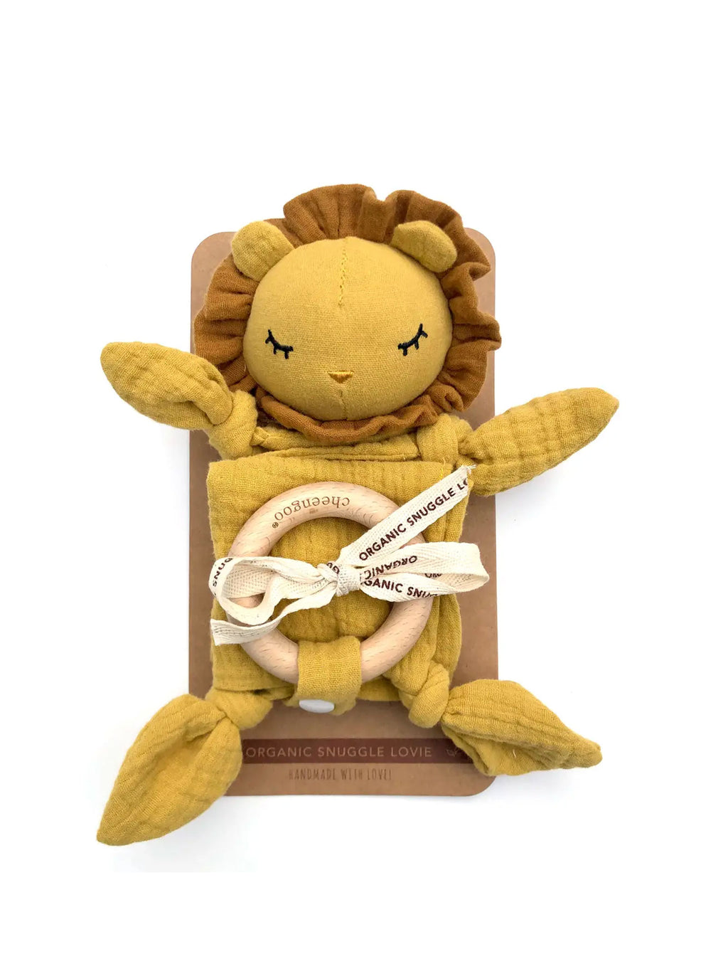 Organic Snuggle Lovie Blanket - Lion Baby : Toys : Plush + Crinkle : Teethers Cheengoo Organic Snuggle Lovie Blanket - Lion | Colored Organics®