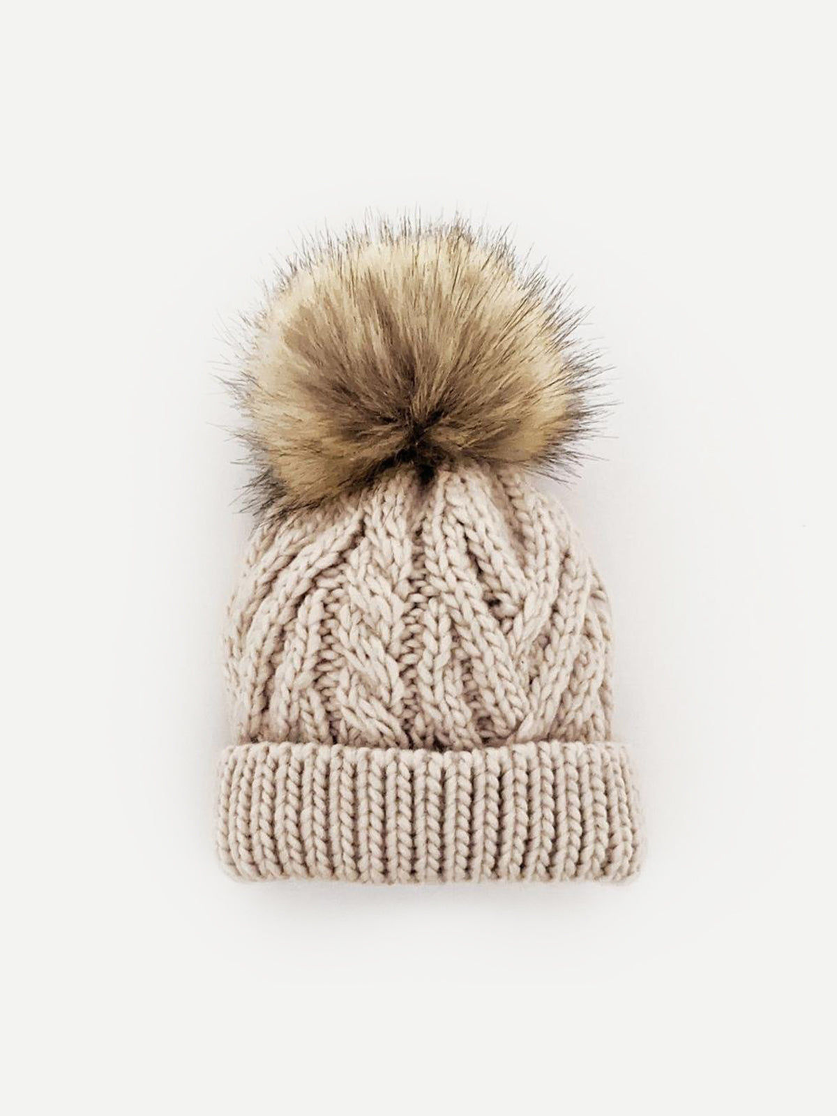 Pom Pom Beanie Hat Baby-Kids : Accessories : Hats Huggalugs Hand-Knit Pom Pom Baby Beanie Hat | Colored Organics®