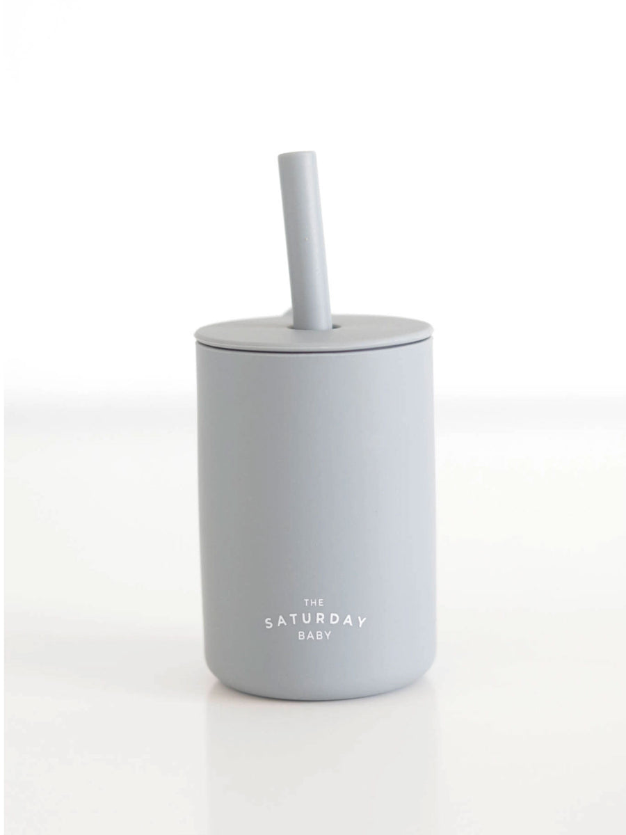 Silicone Straw Cup Baby-Kids : Gear : Feeding The Saturday Baby Silicone Baby Straw Cup, Spill-Proof | Colored Organics®