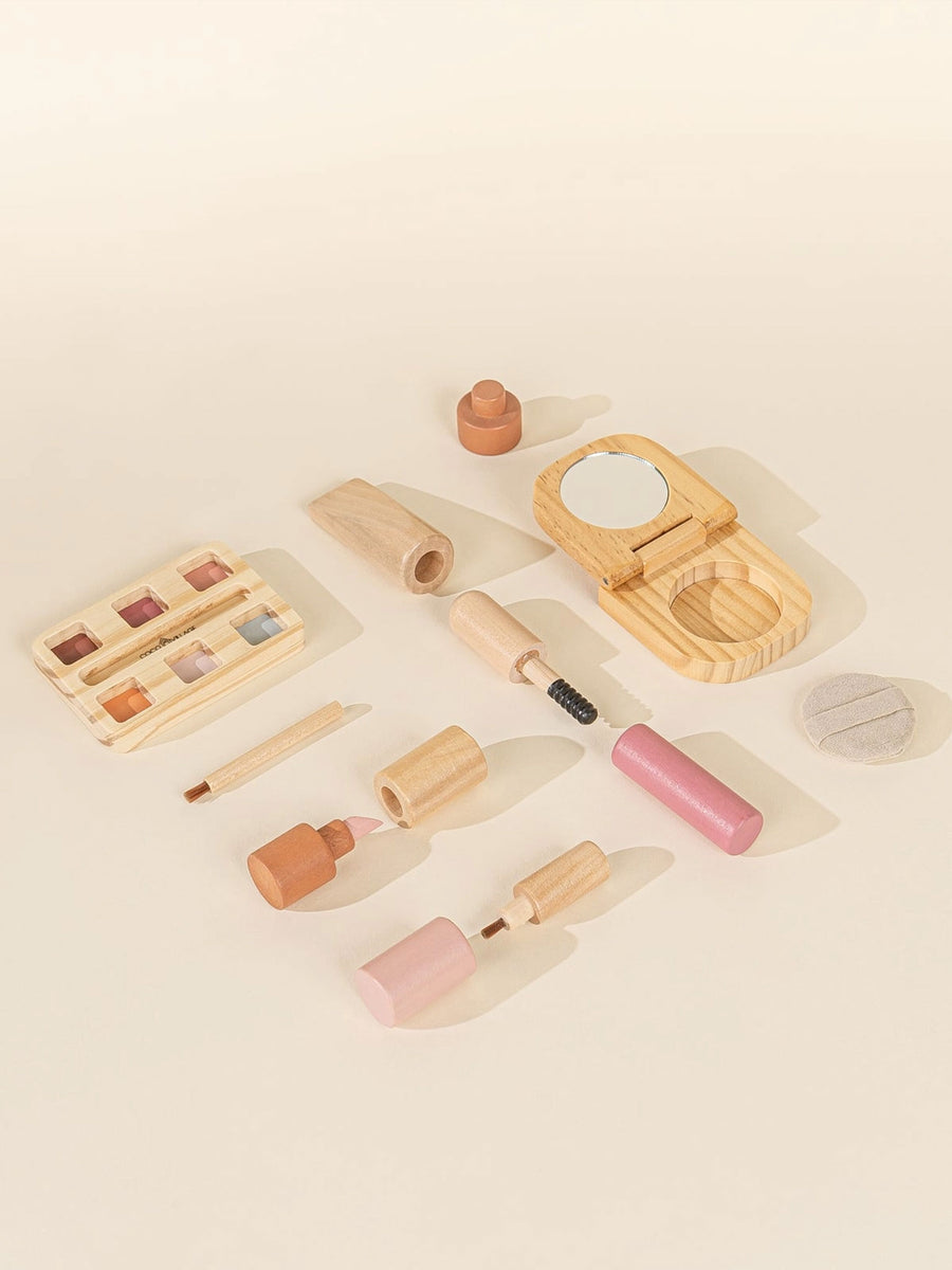 Wooden Beauty Set Baby-Kids : Toys : Pretend Play Coco Village Wooden Beauty Set for Babies and Kids | Colored Organics®