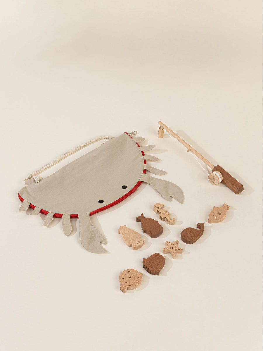 Wooden Fishing Game Kids : Toys : Games Coco Village Wooden Fishing Game for Babies and Kids | Colored Organics®