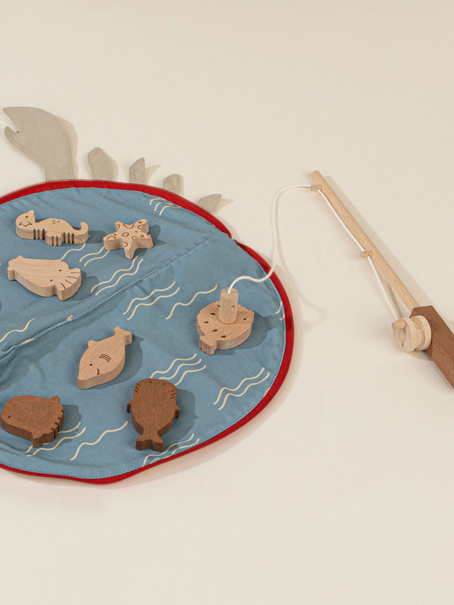 Wooden Fishing Game Kids : Toys : Games Coco Village Wooden Fishing Game for Babies and Kids | Colored Organics®