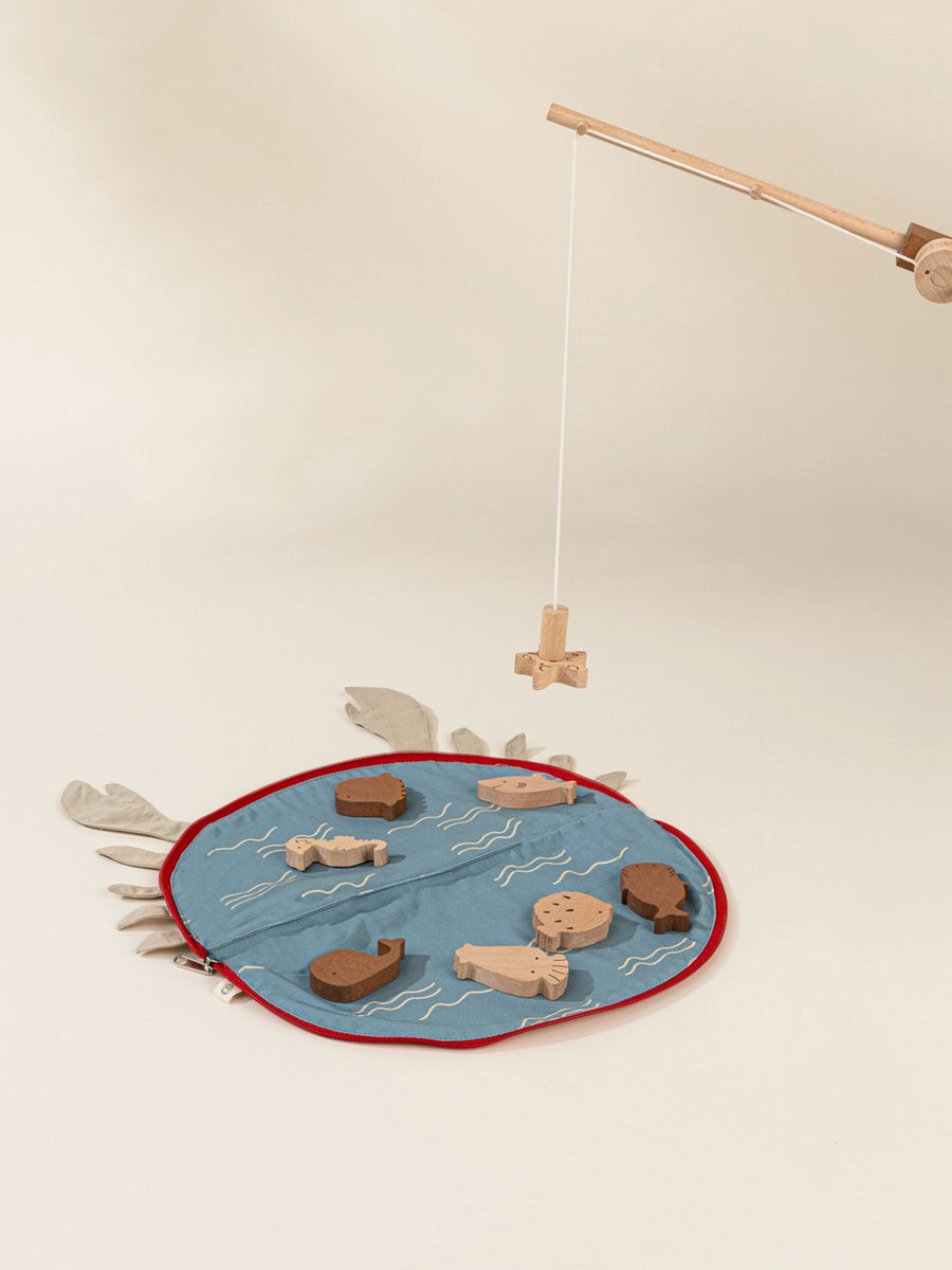 Wooden Fishing Game Kids : Toys : Games Coco Village Wooden Fishing Game for Babies and Kids | Colored Organics®