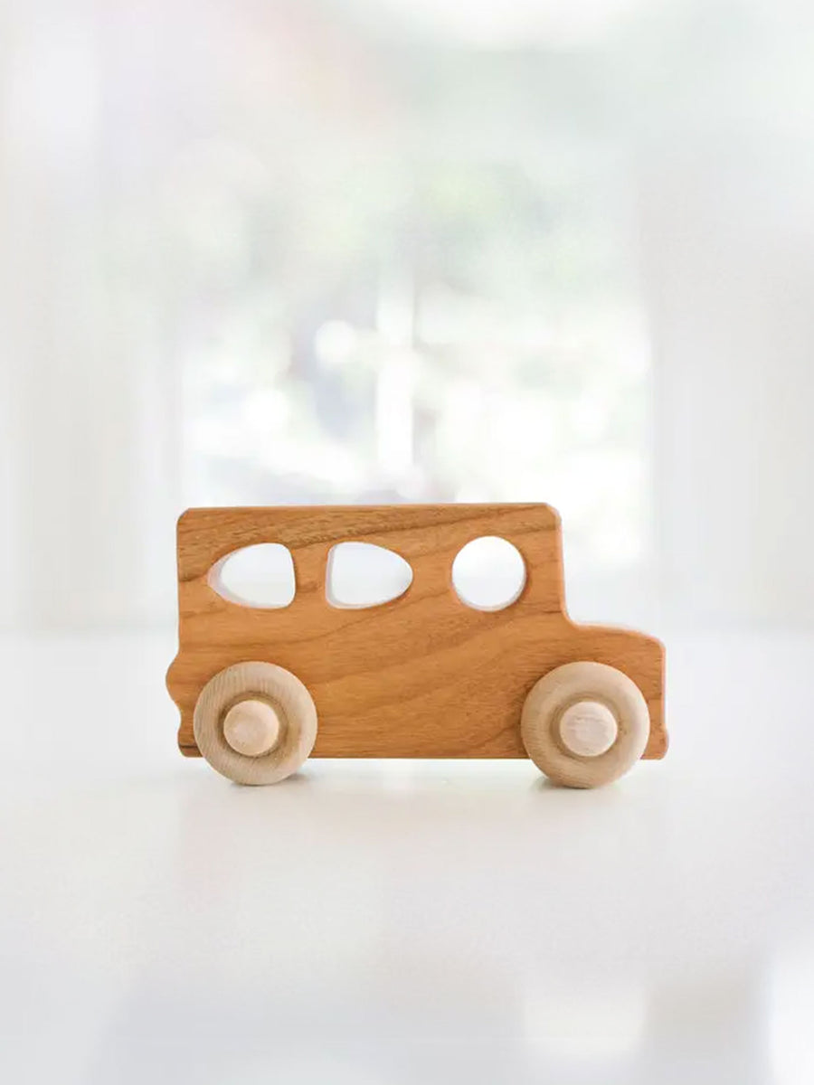 Wooden Mini School Bus Toy Car Baby-Kids : Toys : Wooden Bannor Toys Wooden Mini School Bus Toy Car for Baby | Colored Organics®