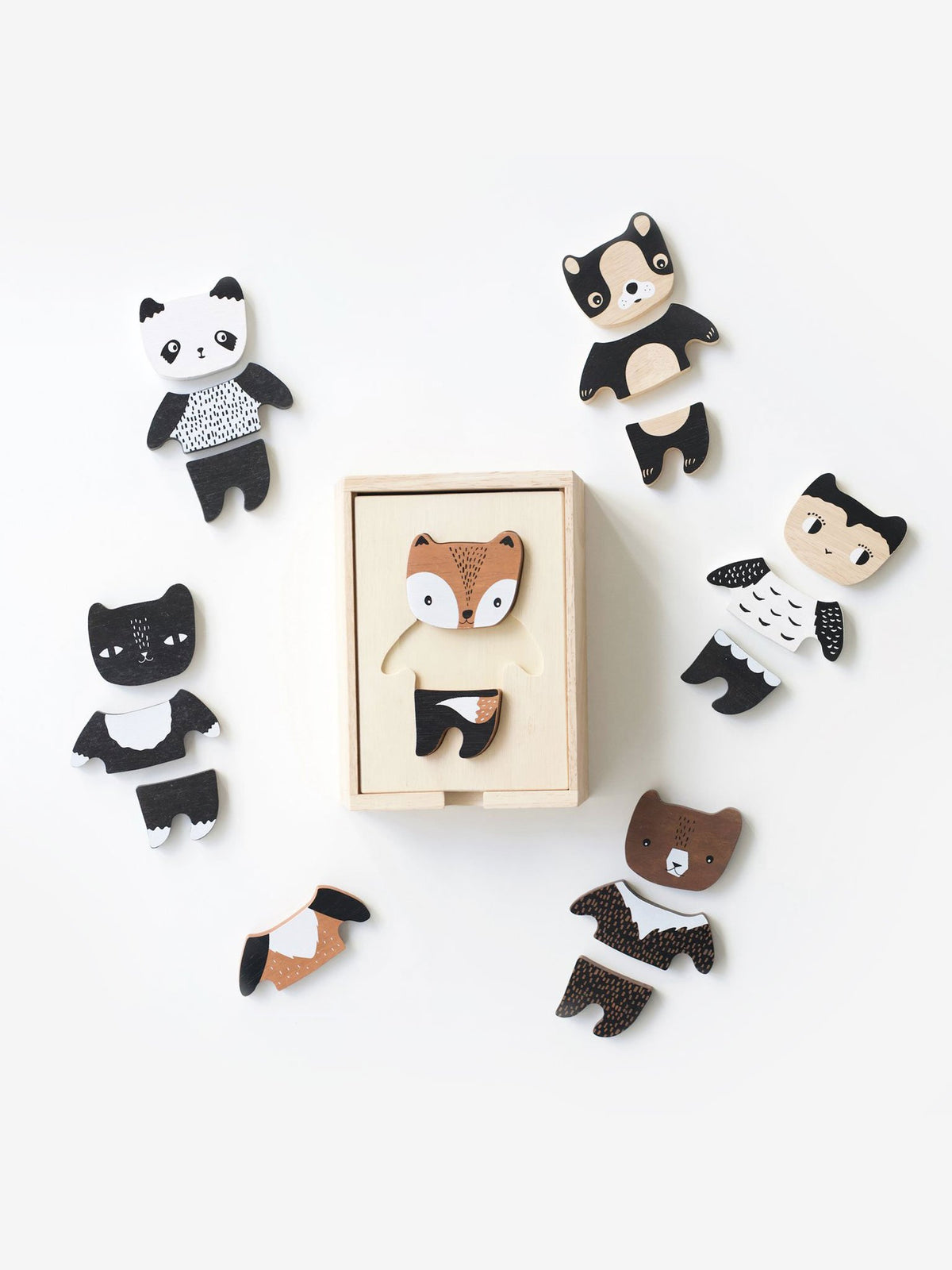 Mix + Match Animal Tiles Baby-Kids : Toys : Puzzle Wee Gallery Mix + Match Animal Tiles for Baby | Colored Organics®