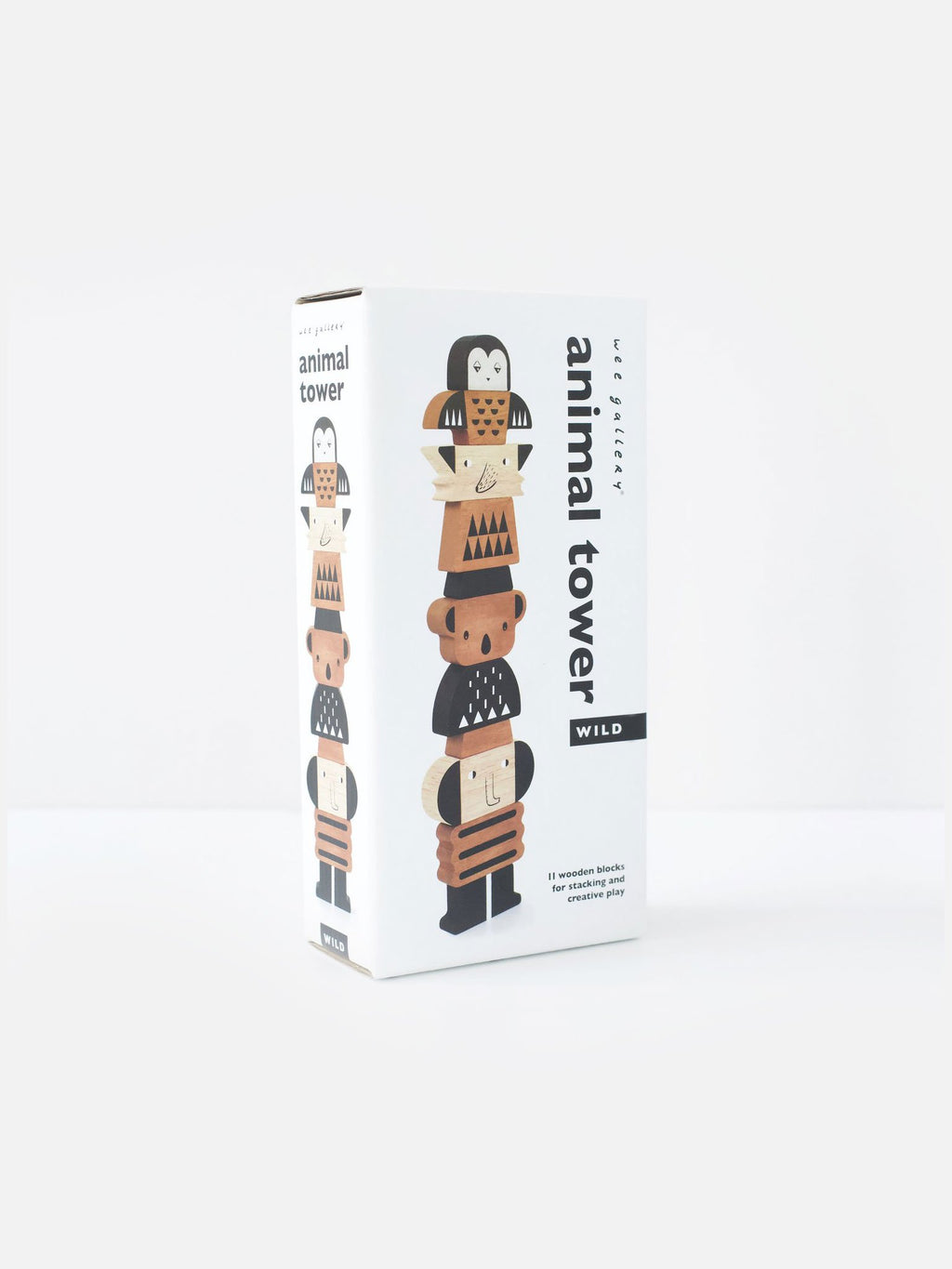 Animal Tower Baby-Kids : Toys : Blocks Wee Gallery Animal Tower for Babies and Kids | Colored Organics®