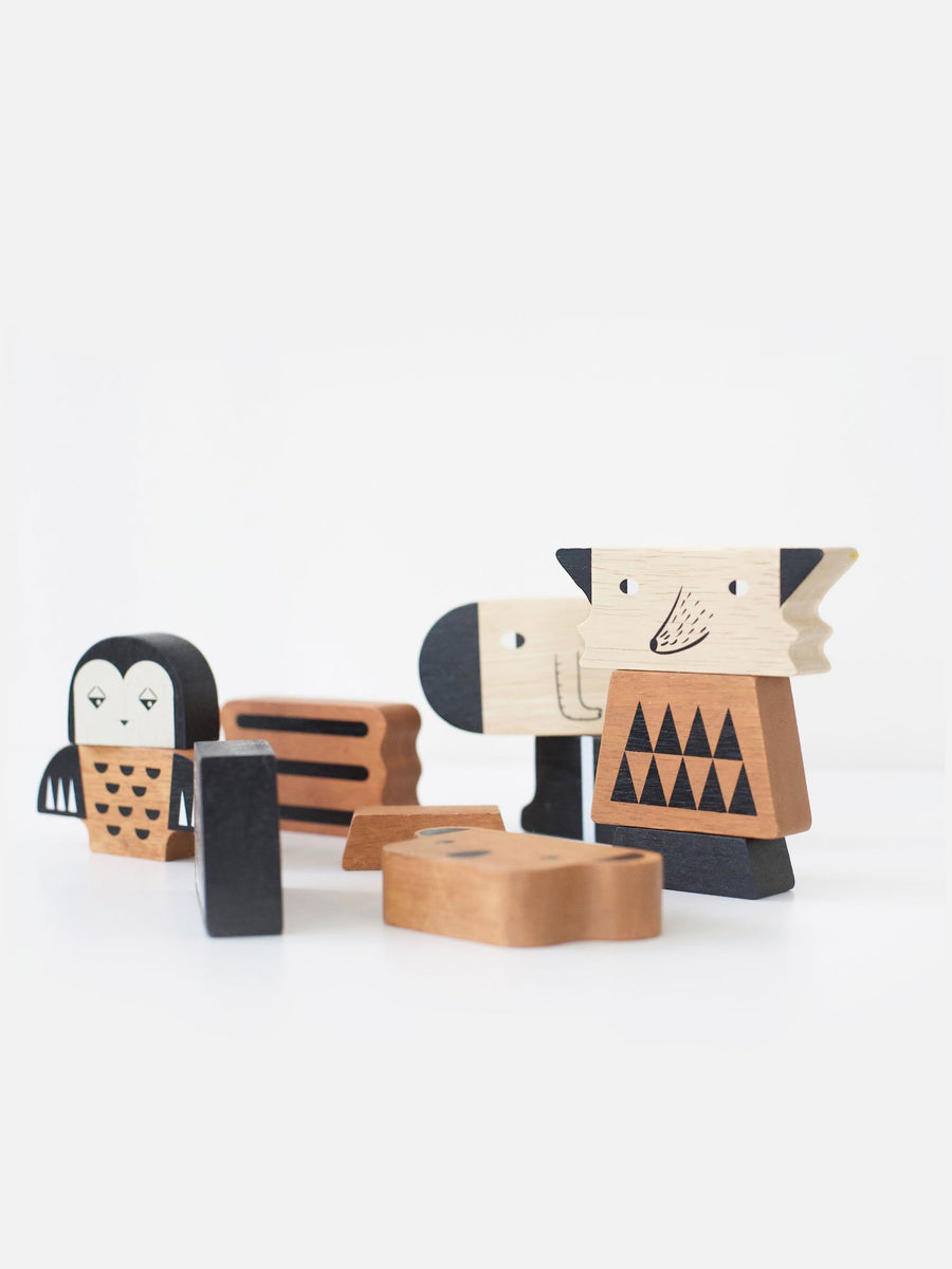 Animal Tower Baby-Kids : Toys : Wooden Wee Gallery 