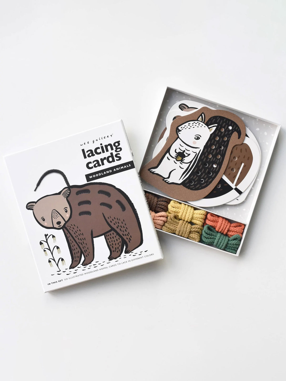 Woodland Animal Lacing Cards Kids : Toys : Activities Wee Gallery Woodland Animal Lacing Cards for Baby | Colored Organics®