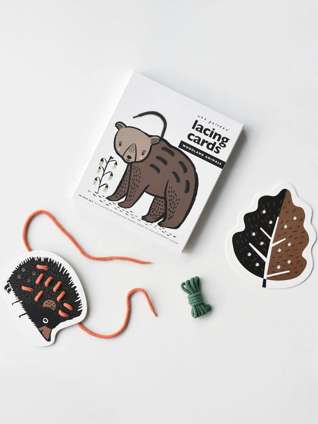Woodland Animal Lacing Cards Kids : Toys : Activities Wee Gallery Woodland Animal Lacing Cards for Baby | Colored Organics®