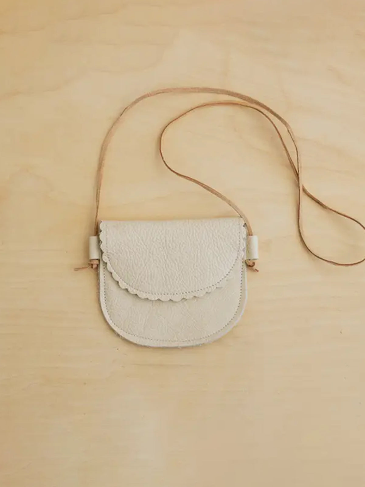 Toddler Scalloped Leather Purse Kids : Accessories : Bags Sun & Lace Scalloped Leather Toddler Purse | Colored Organics®