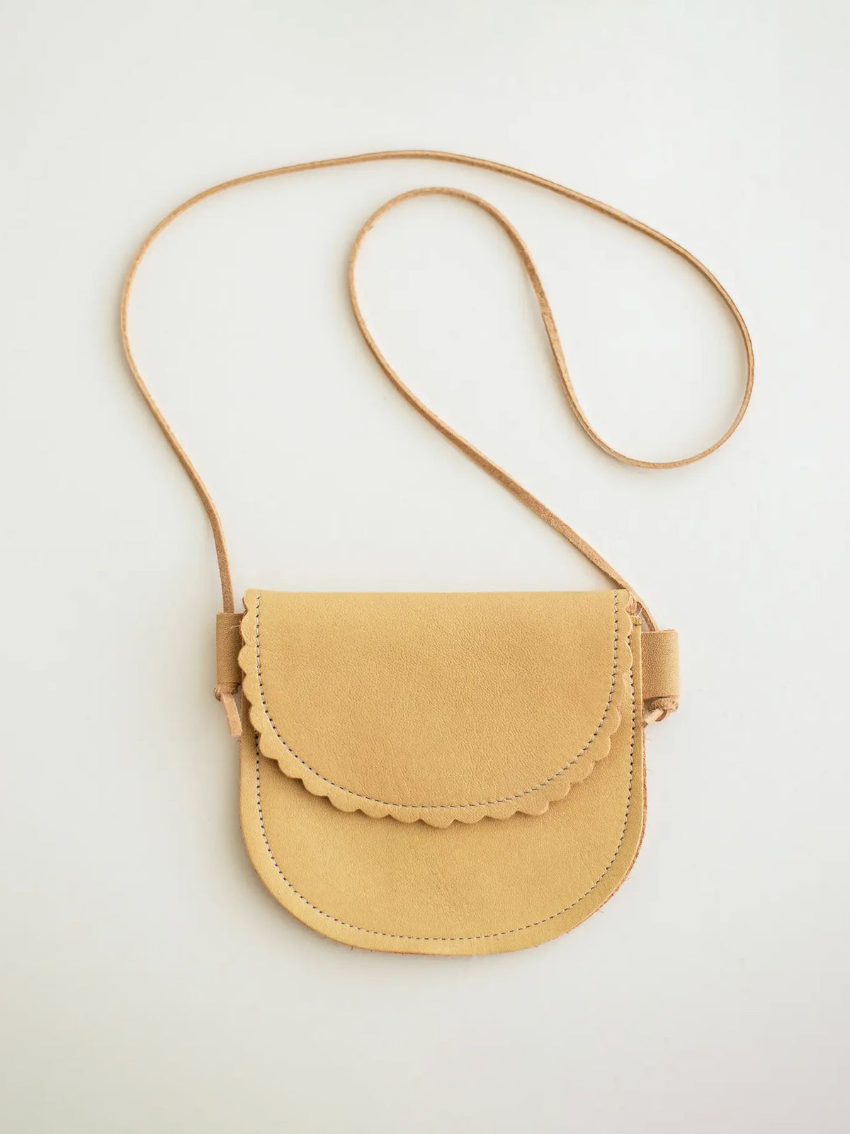 Toddler Scalloped Leather Purse Kids : Accessories : Bags Sun & Lace Scalloped Leather Toddler Purse | Colored Organics®